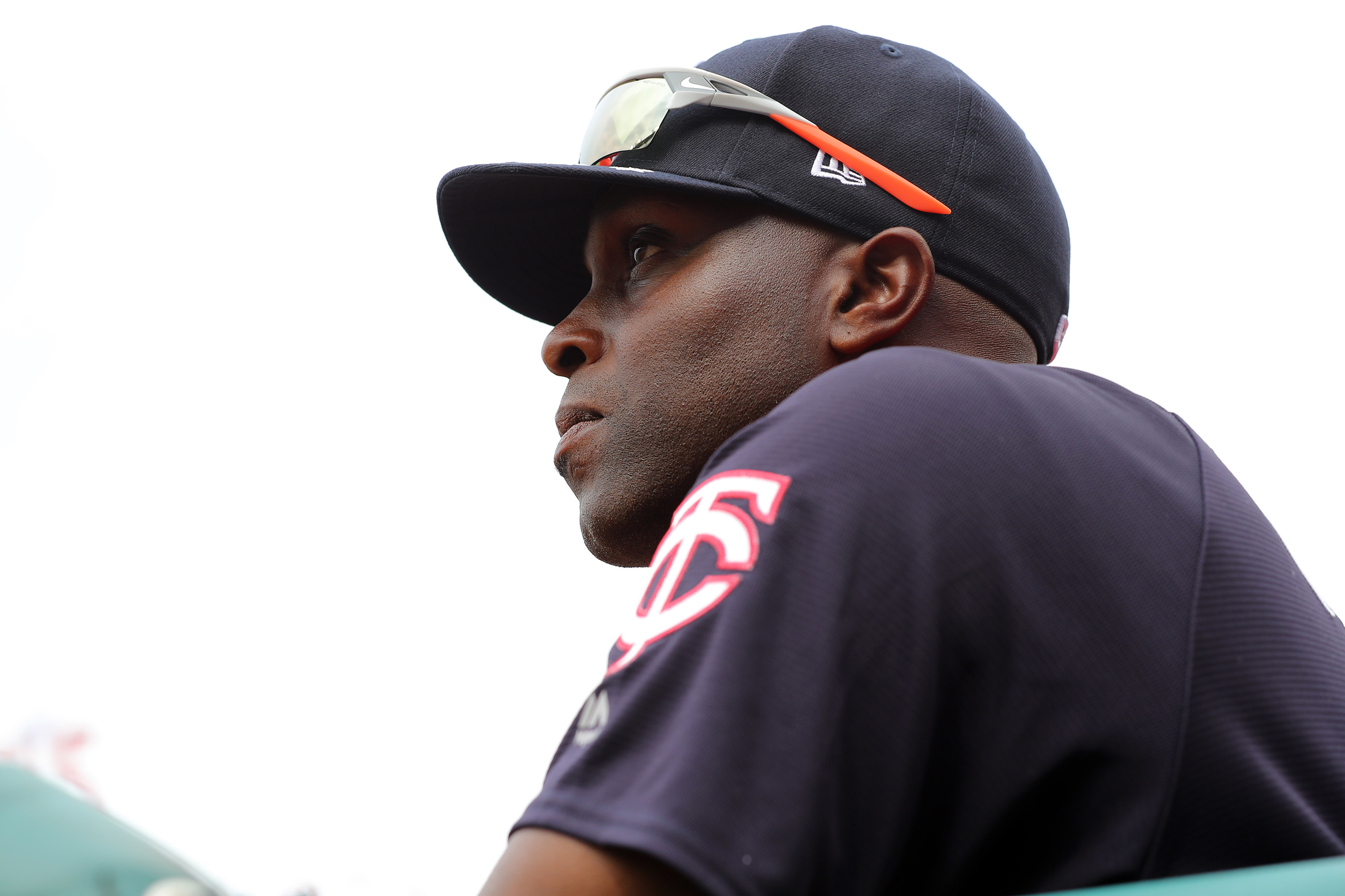 Torii Hunter of Team USA looks on during the SiriusXM All-Star Futures Game at Nationals Park in Washington DC, on Sunday, July 15, 2018. 