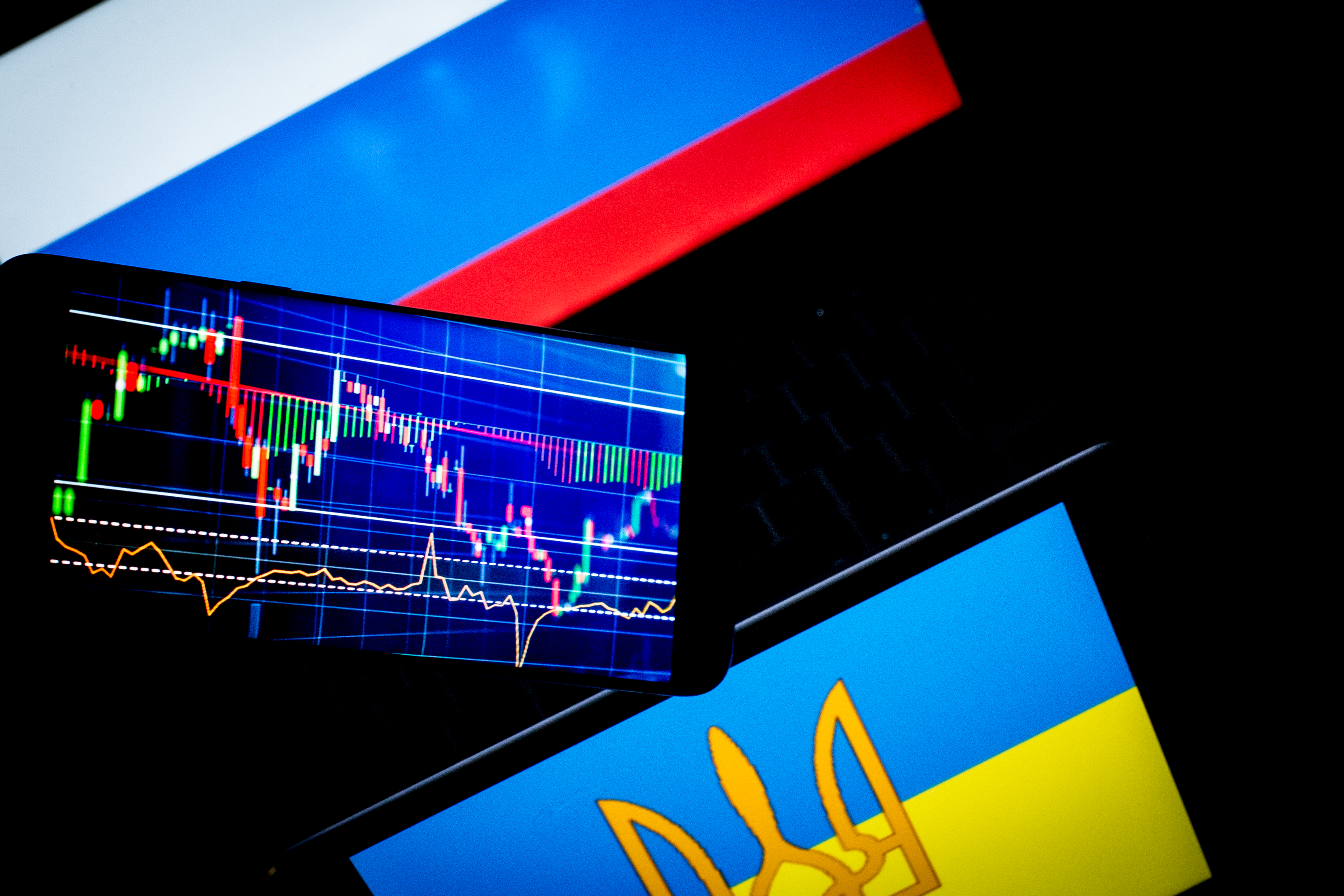 Russian stocks plummeted following the invasion of Ukraine.