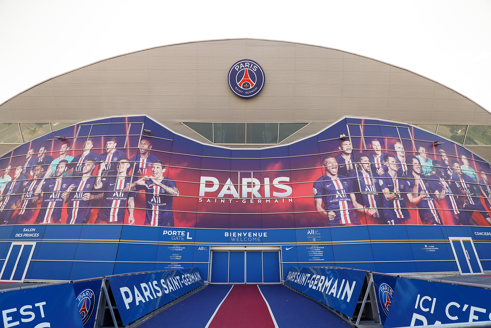 A general view of the Parc des Princes, home of Paris Saint-Germain, on Friday, April 24, in Paris.