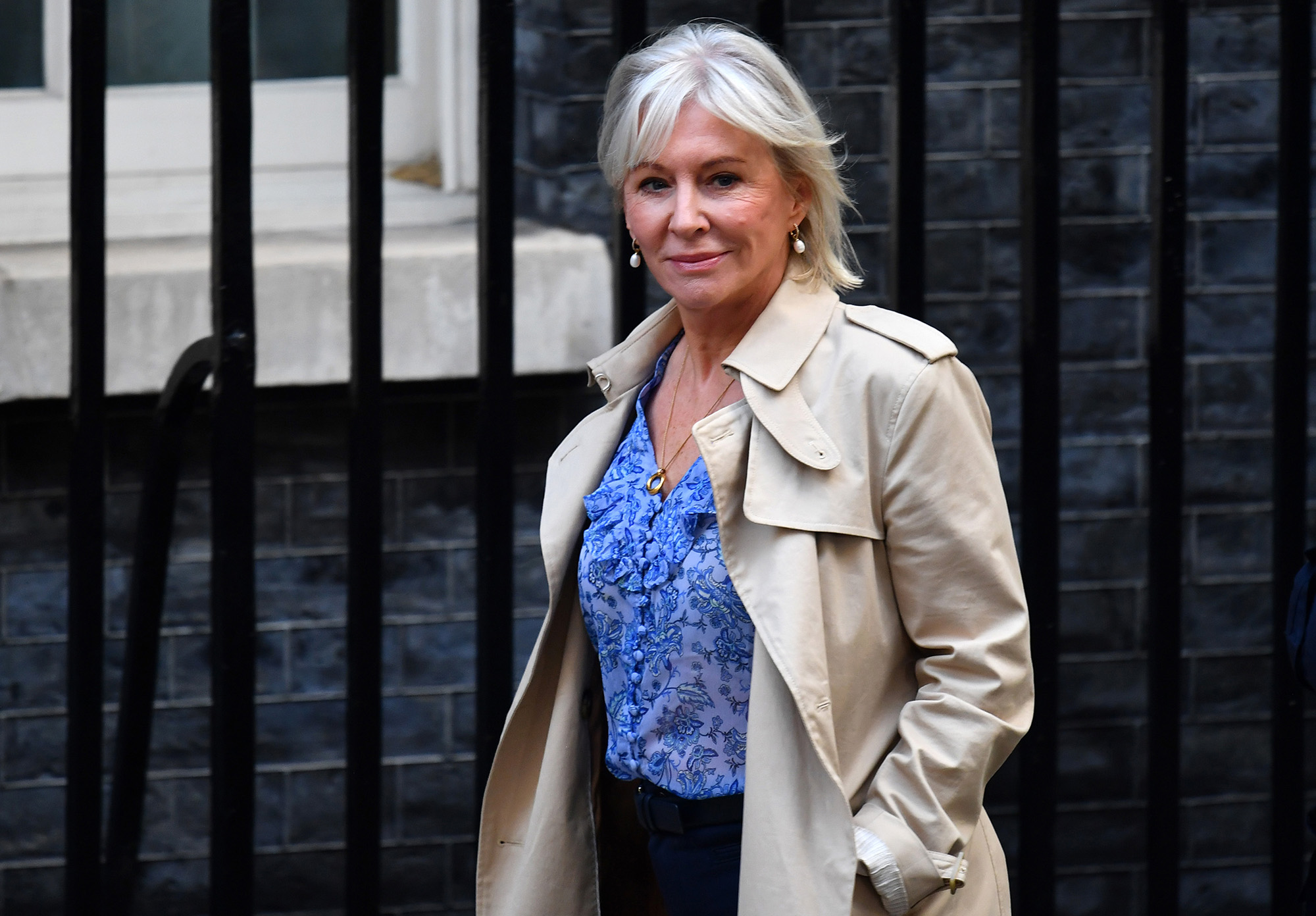 Nadine Dorries, Secretary of State for Digital, Culture, Media and Sport at Downing Street, London, England, on September 6.