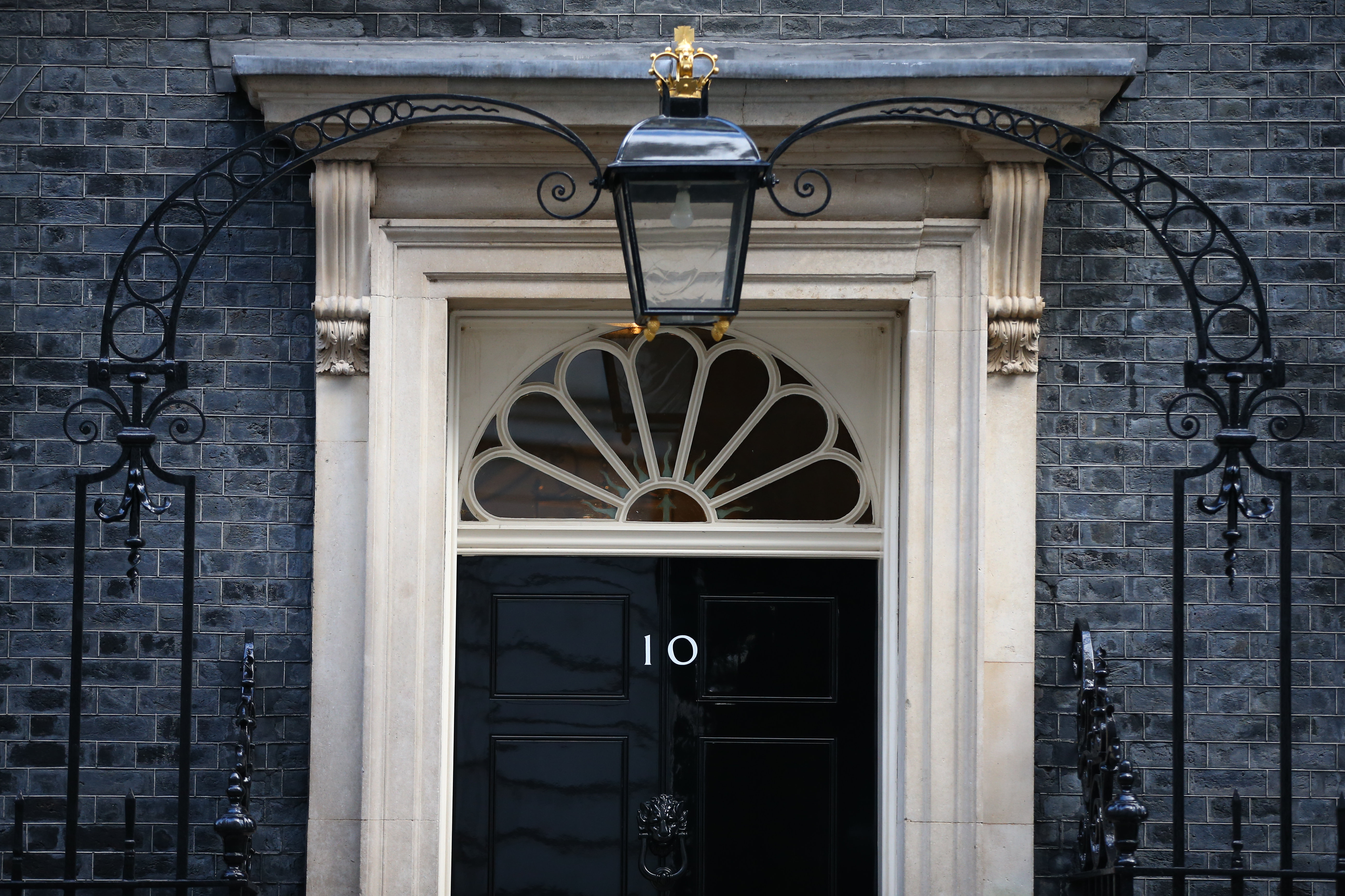A general view of number 10 Downing Street on January 29 in London, England.