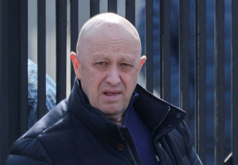 Yevgeny Prigozhin is seen in Moscow in April.