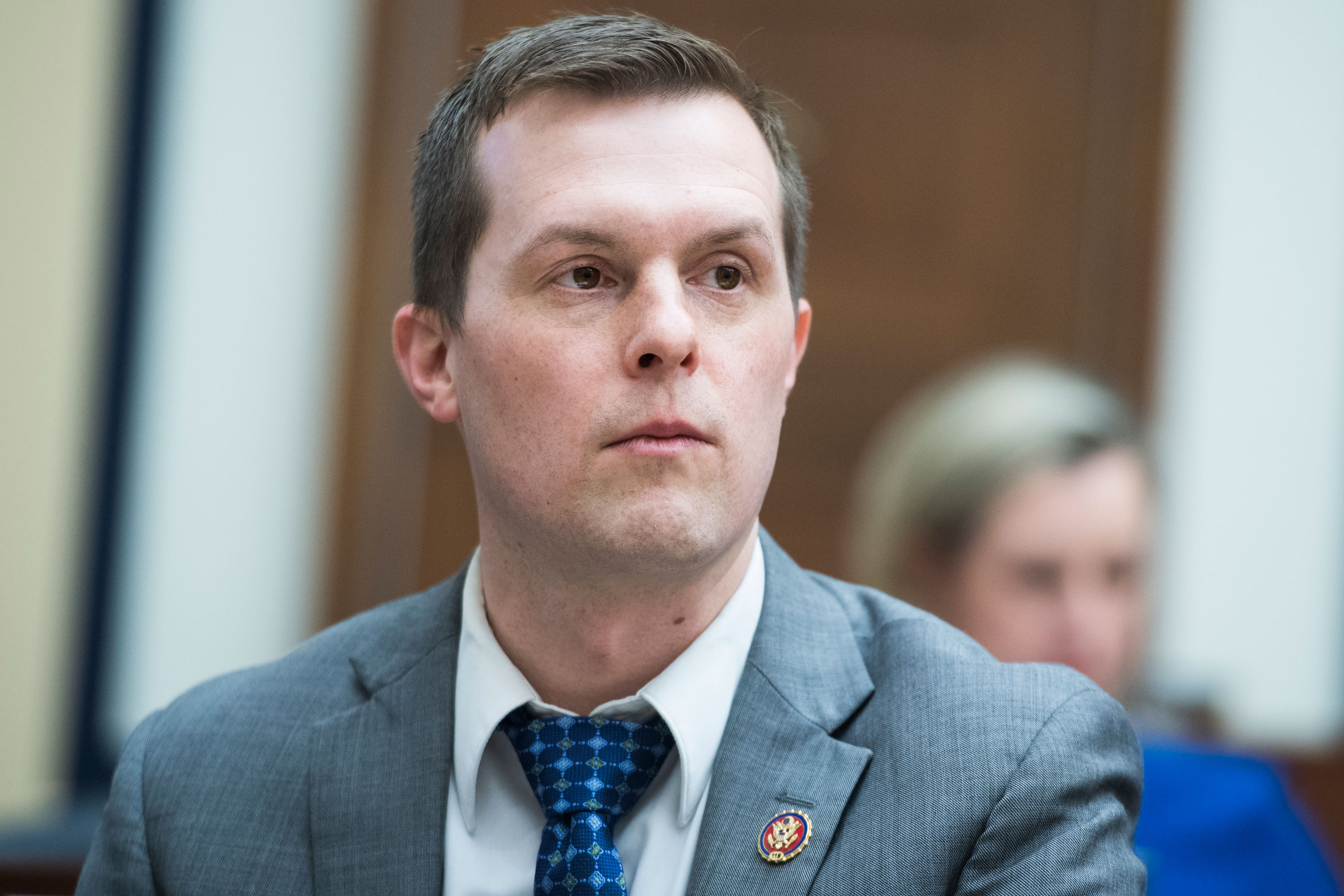 Rep. Jared Golden is seen during a hearing in the Rayburn Building on March 6, 2019. 