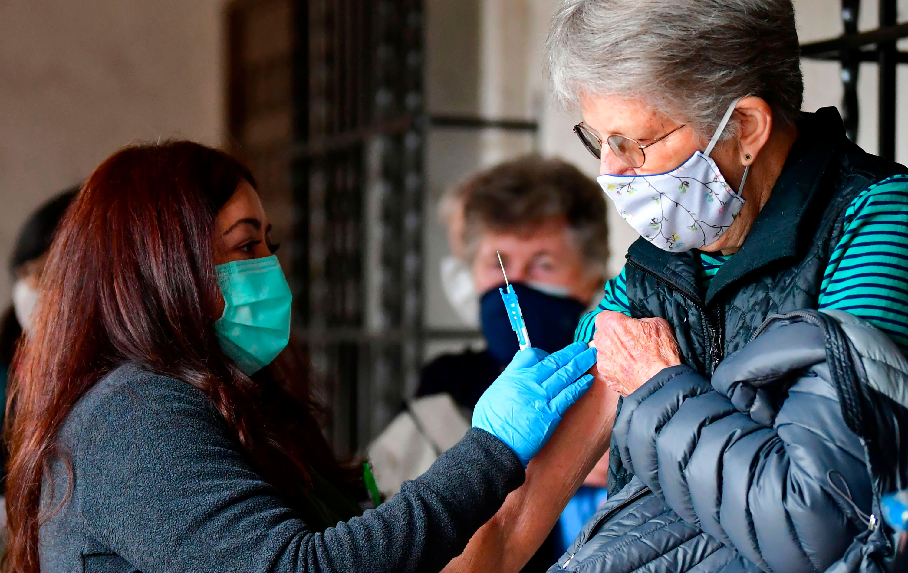 Nurse Liliana Ocampo prepares to administer the Moderna Covid-19 vaccine on March 3 in Los Angeles at the Sisters of Saint Joseph of Carondelet independent living center. 