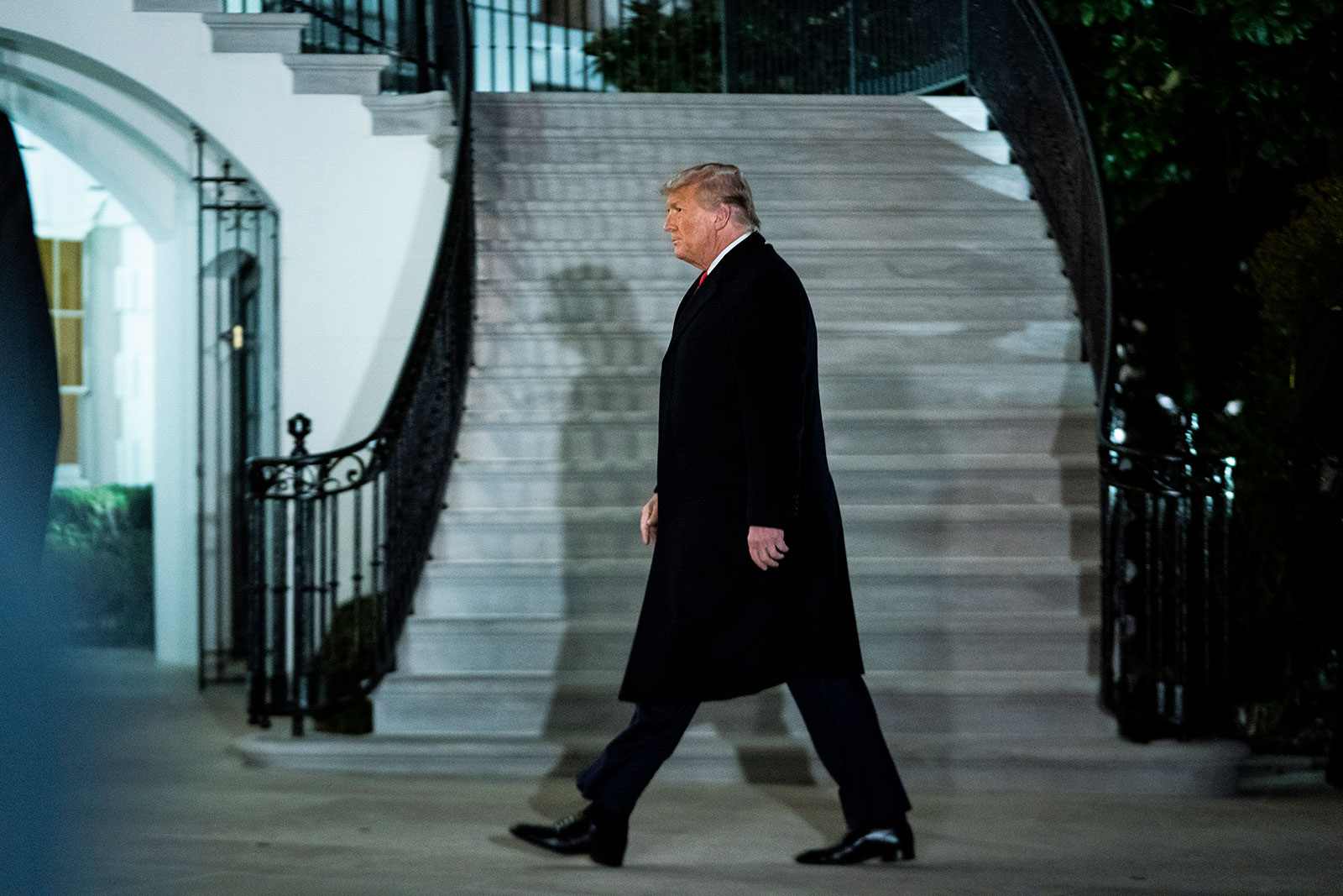 President Trump returns toSouth Lthe White House on Tuesday, Jan 12, 2021 in Washington, DC. (Photo by Jabin Botsford/The Washington Post via Getty Images)