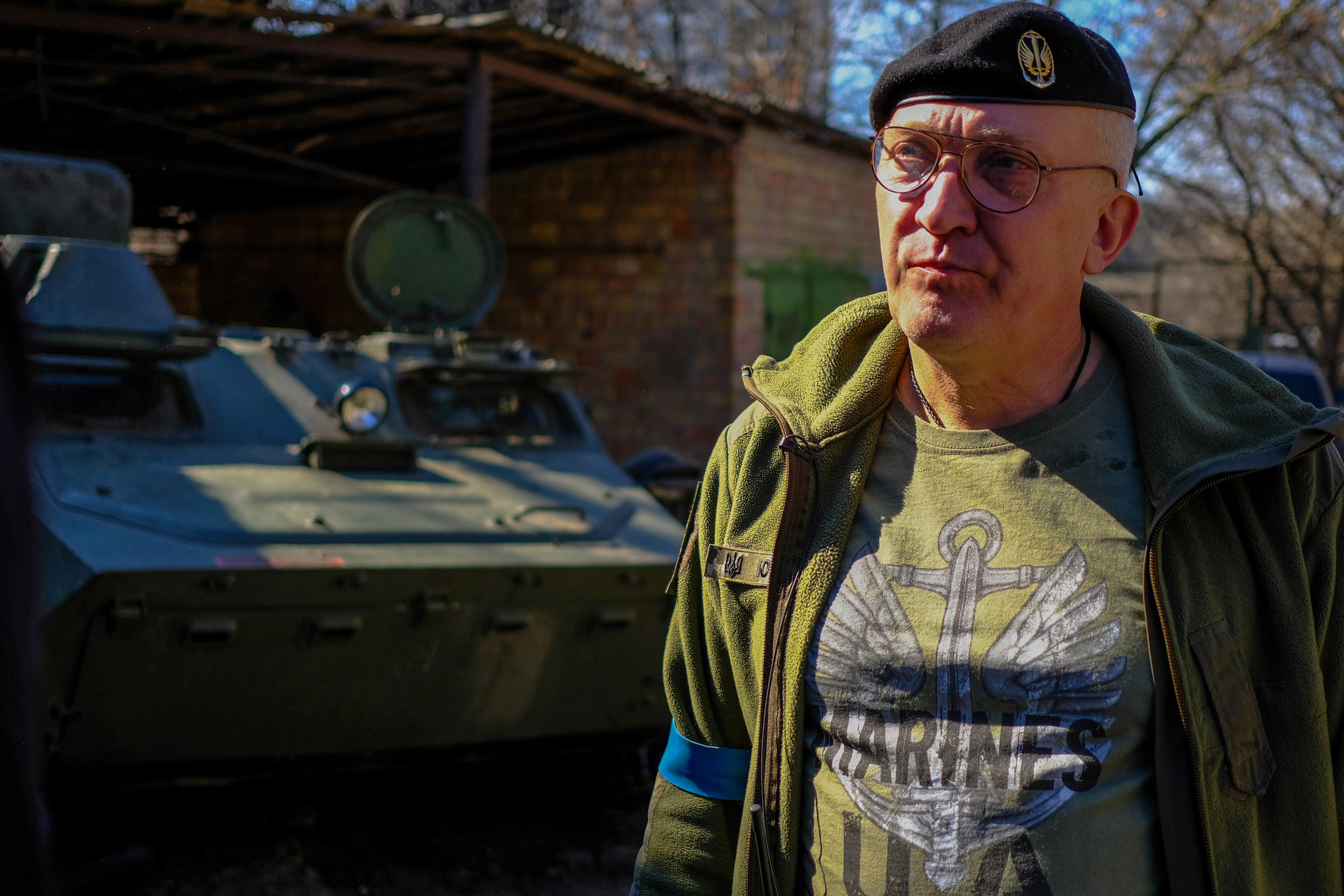 Retired Ukrainian seaman Yuri Golodov, 69, is the deputy commander of a Ukrainian Defense Forces unit specializing in capturing and repurposing Russian military equipment.