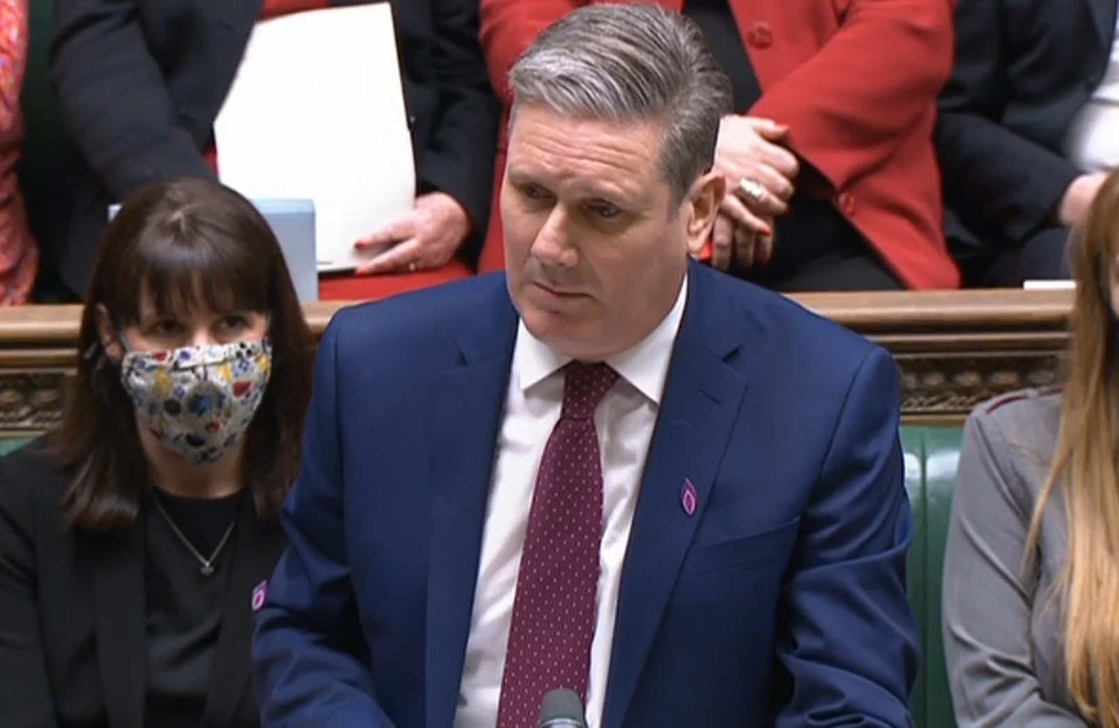 Labour leader Keir Starmer speaks during Prime Minister's Questions in the House of Commons, London, on January 26.