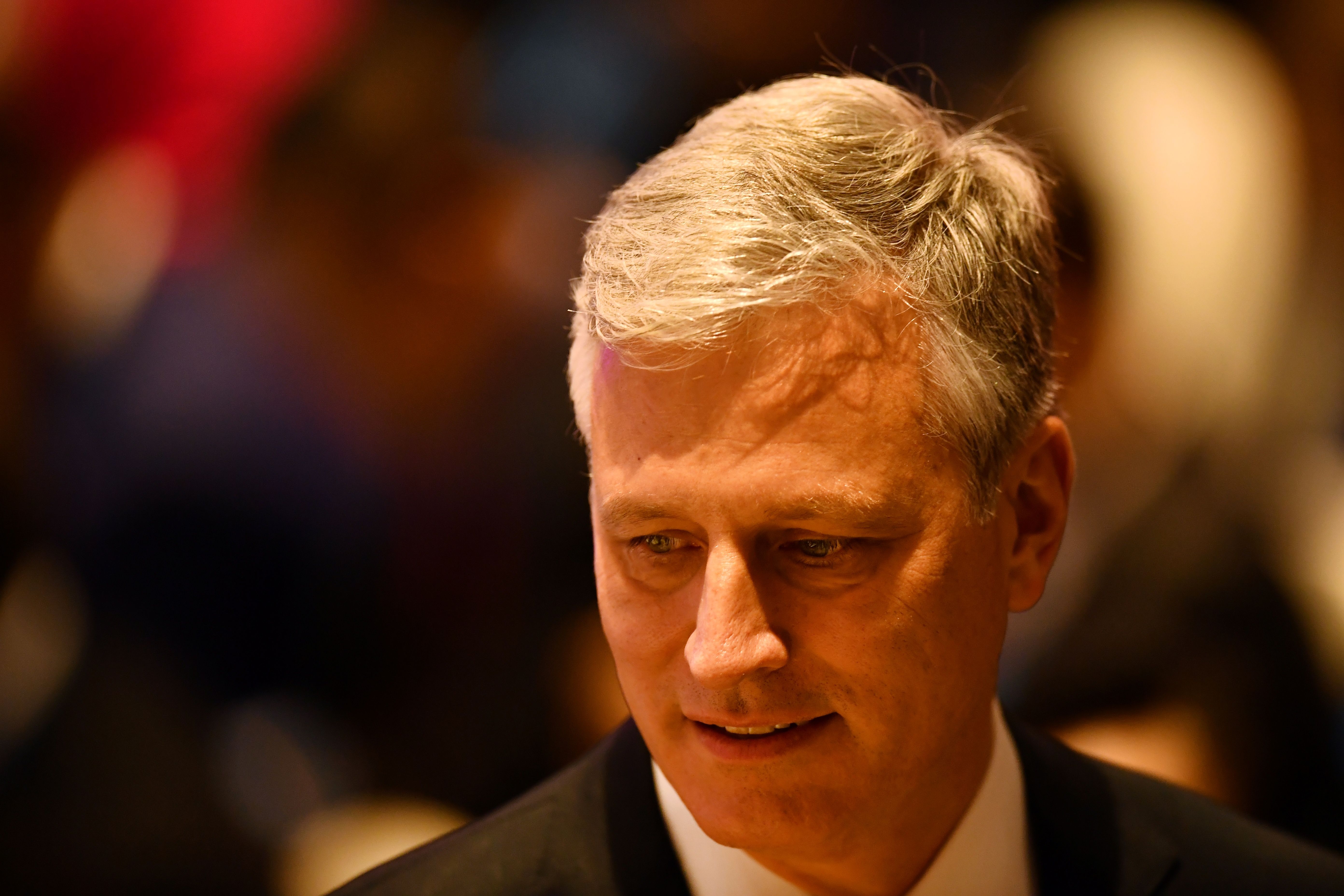 Robert O'Brien is seen in this file photograph from the 7th ASEAN-US Summit in Bangkok on November 4, 2019.