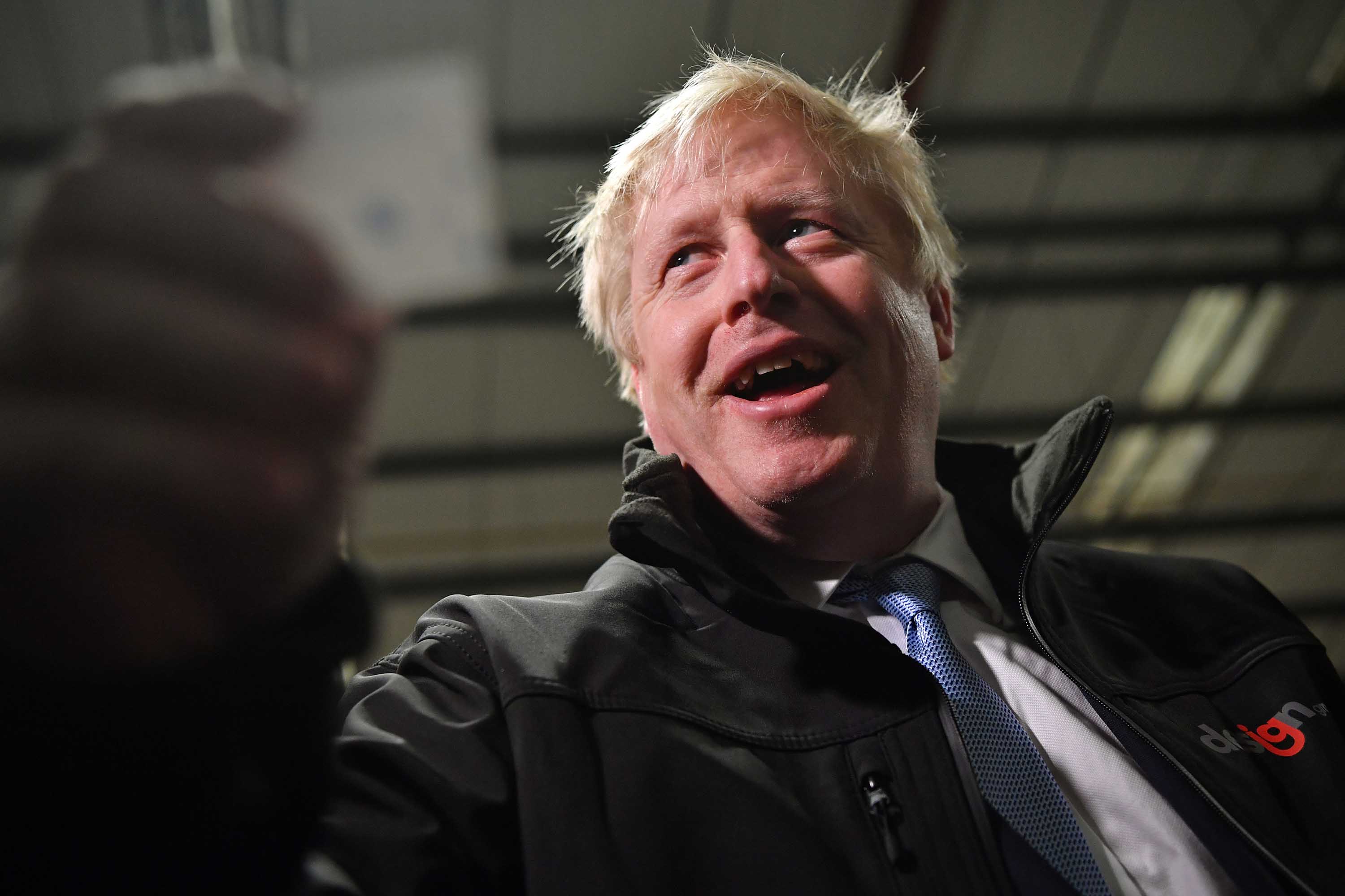 Prime Minister Johnson is seen on the final day of campaigning on December 11 in Hengoed, South Wales. Photo: Ben Stansall/WPA Pool/Getty Images