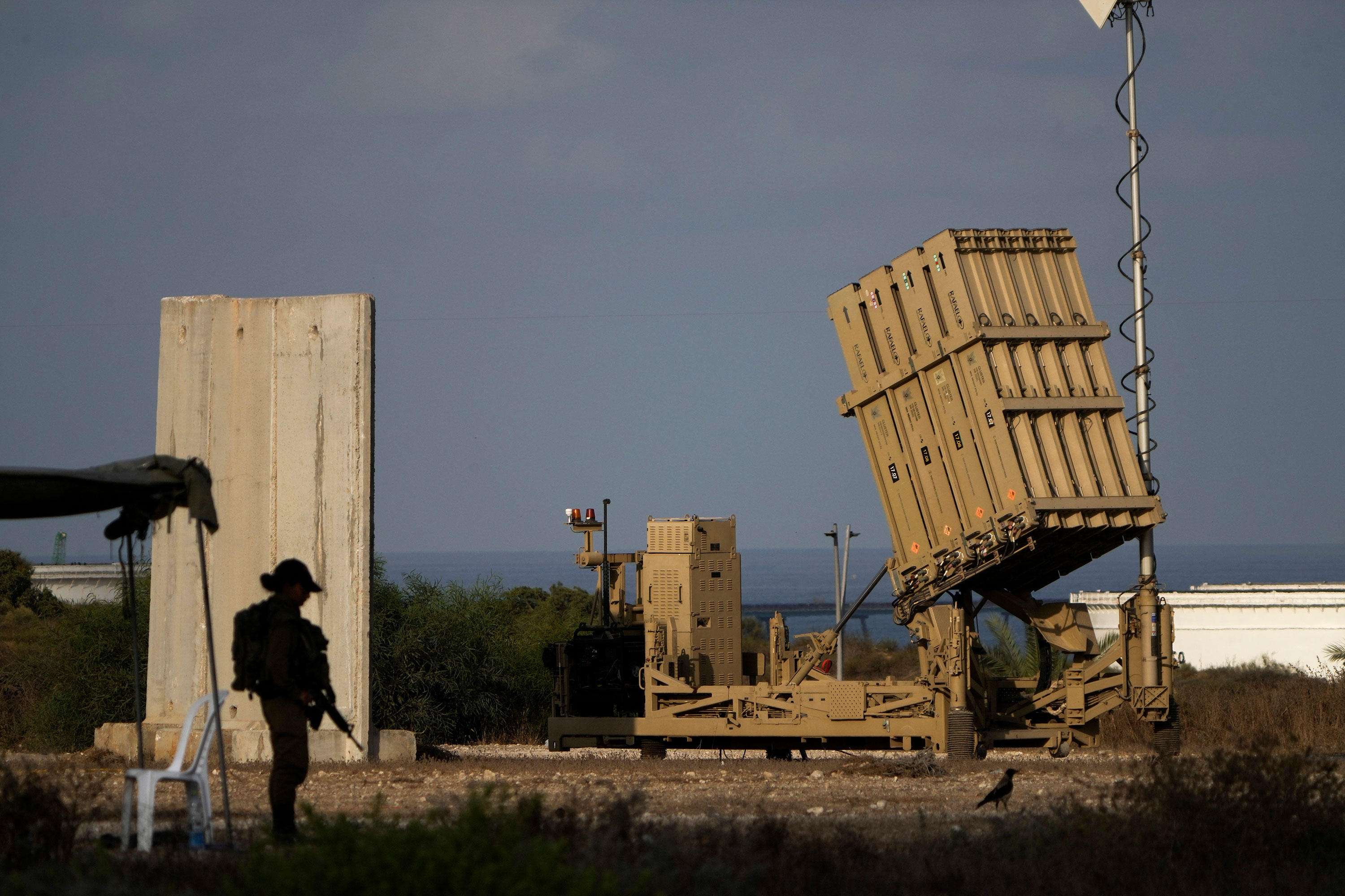 A 2022 file photo of a battery of Israel's Iron Dome defense missile system, which is deployed to intercept rockets, in Ashkelon, Israel.