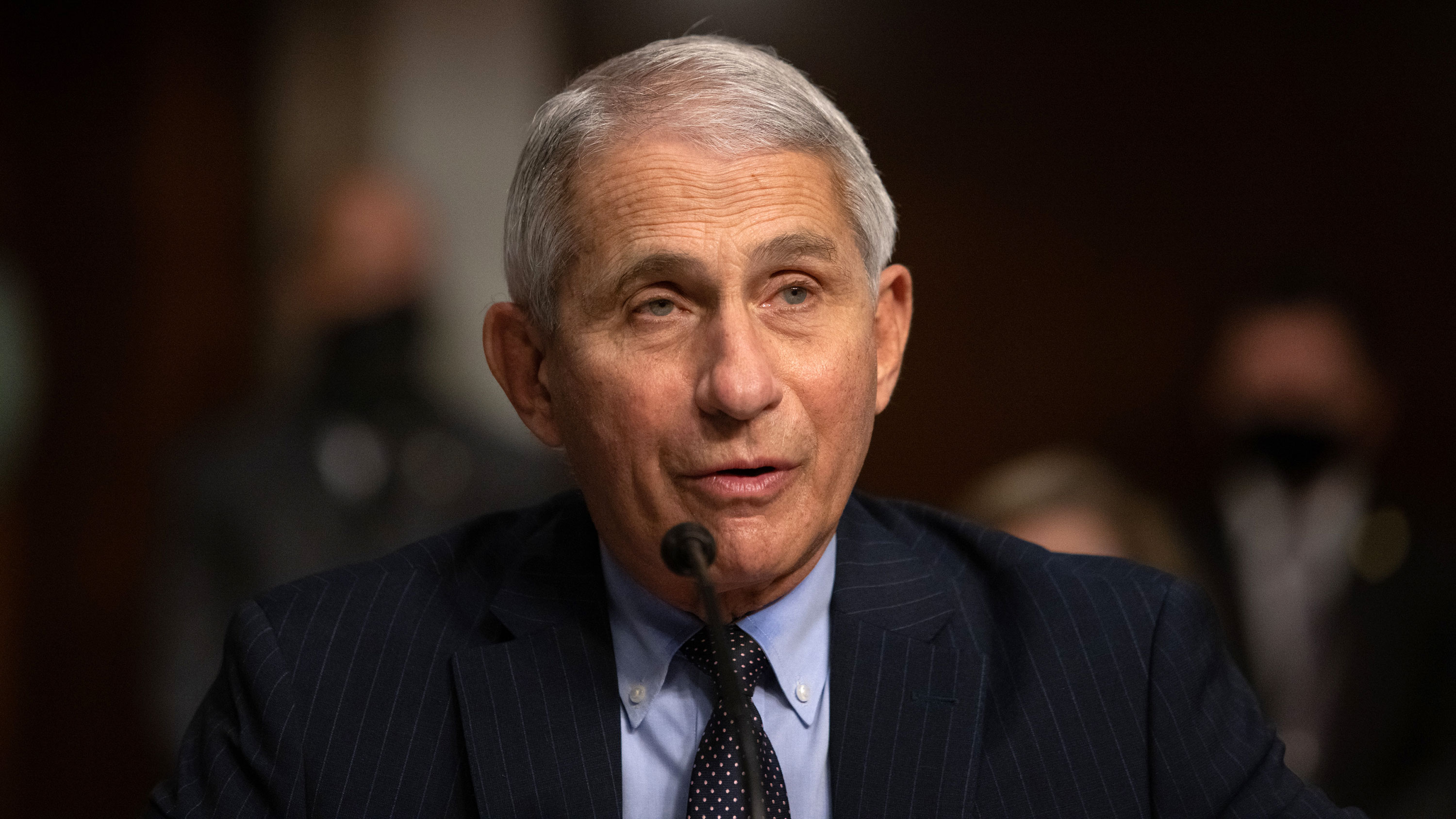 Dr. Anthony Fauci testifies during a US Senate Health, Education, Labor and Pensions Committee hearing on September 23 in Washington, DC. 
