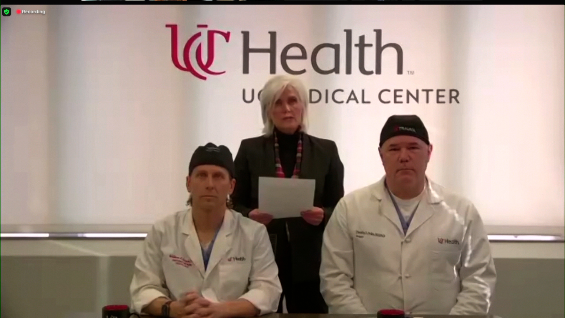 University of Cincinnati Health Physicians provide an update on Damar Hamlin on January 9.