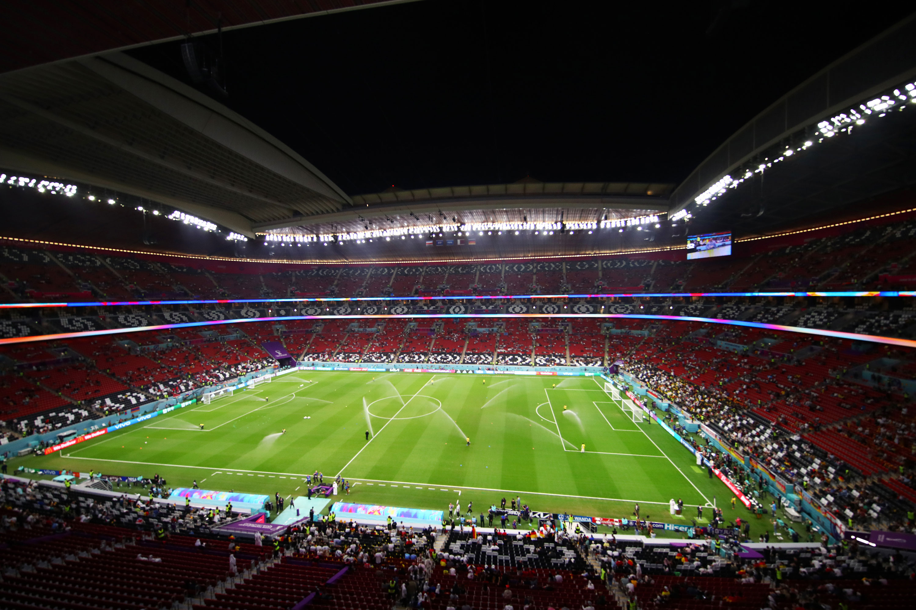 A general view inside Al Bayt Stadium prior to the match between Costa Rica and Germany on Thursday.