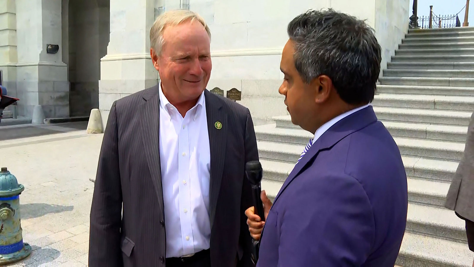 Rep. David Joyce discusses the debt ceiling negotiations on Tuesday.