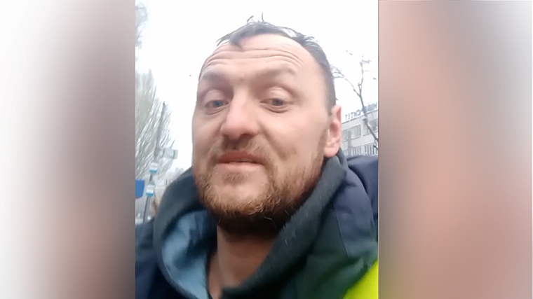 Mykhailo Puryshev used his van to evacuate people from Mariupol. 