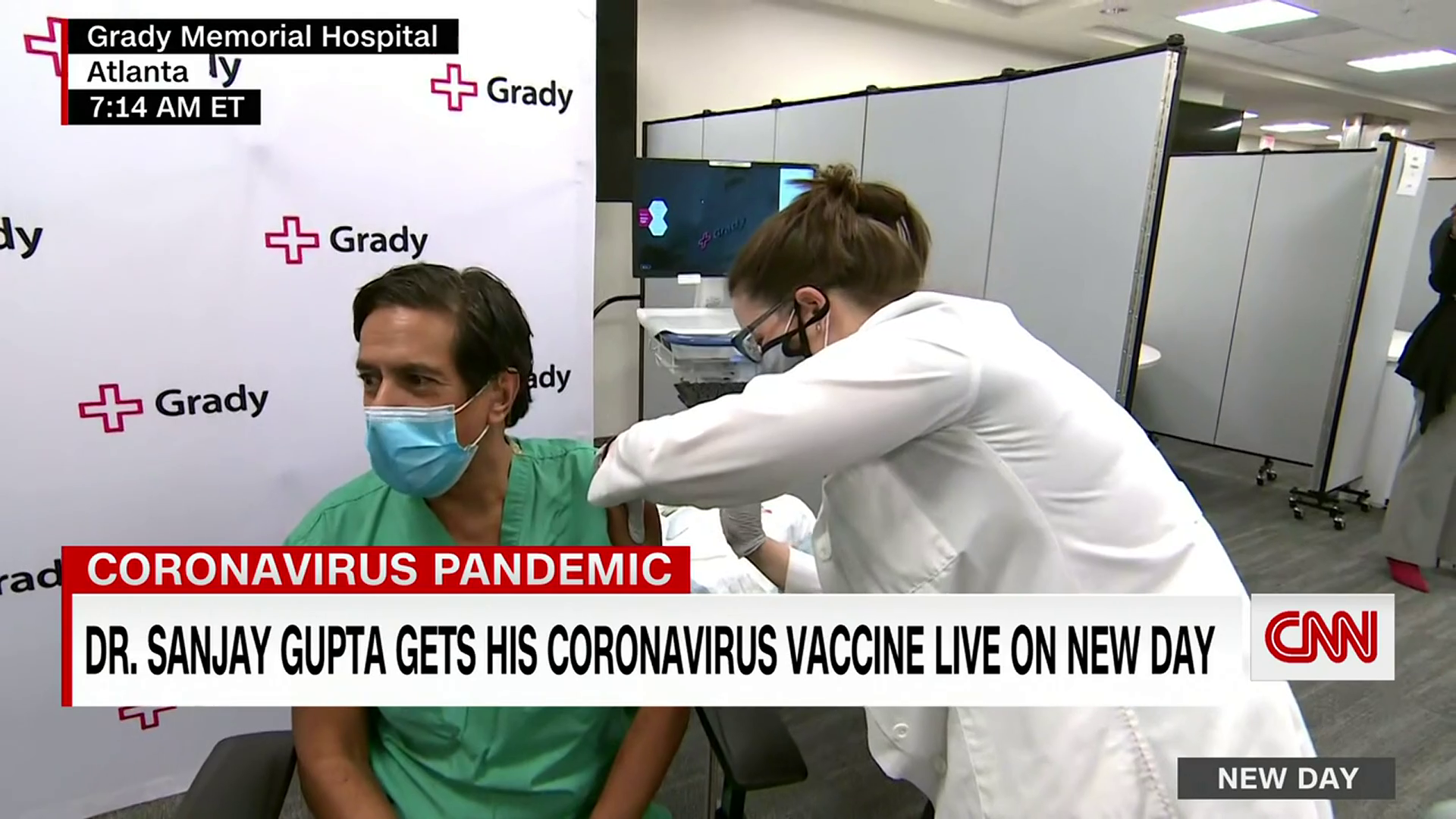 Watch The Moment CNN's Dr. Sanjay Gupta Got His Covid-19 Vaccine