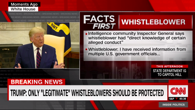 Trump Claims The Whistleblower "got It Totally Wrong"