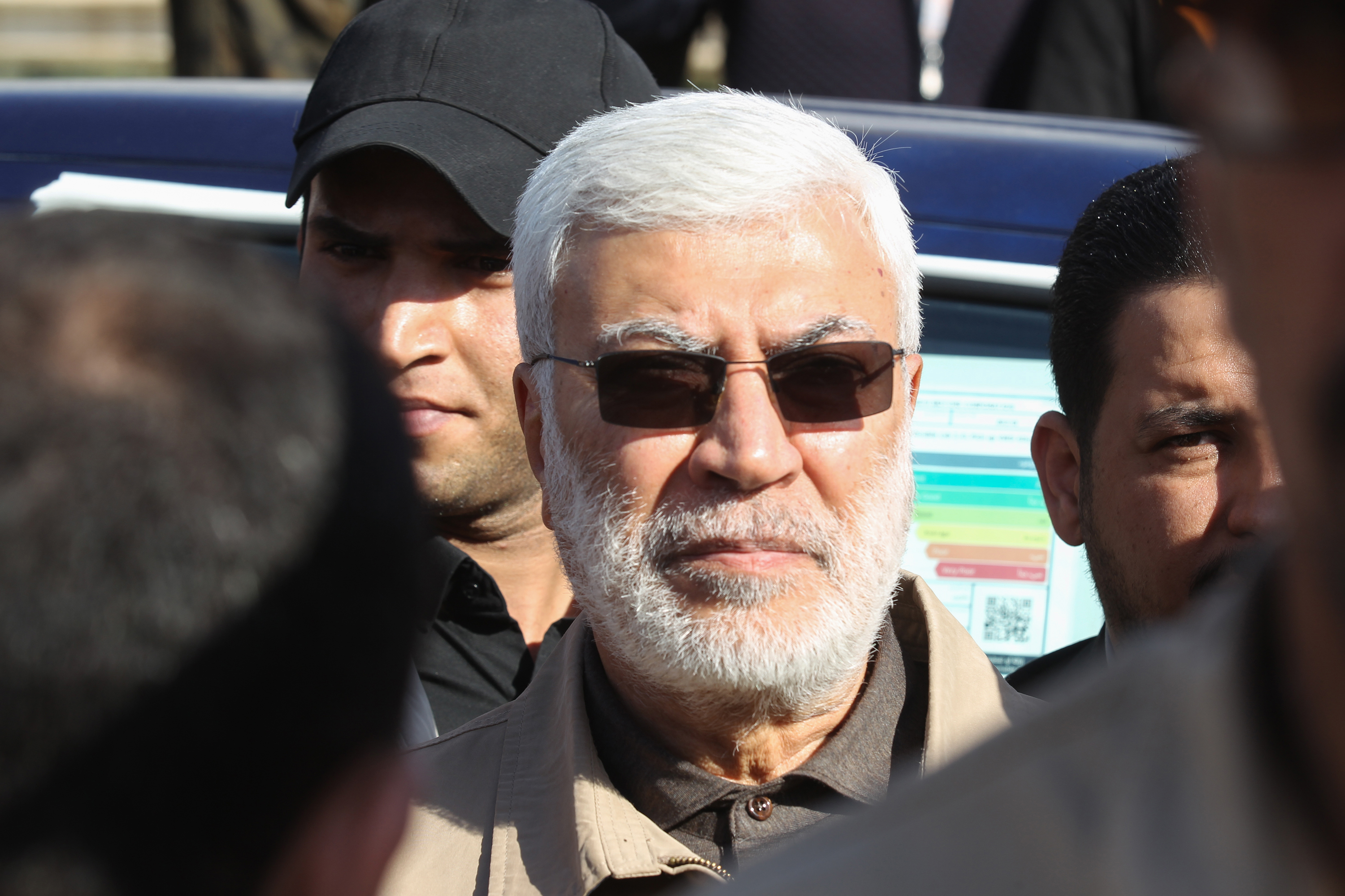 Abu Mahdi al-Muhandis, a commander in the Popular Mobilization Forces.