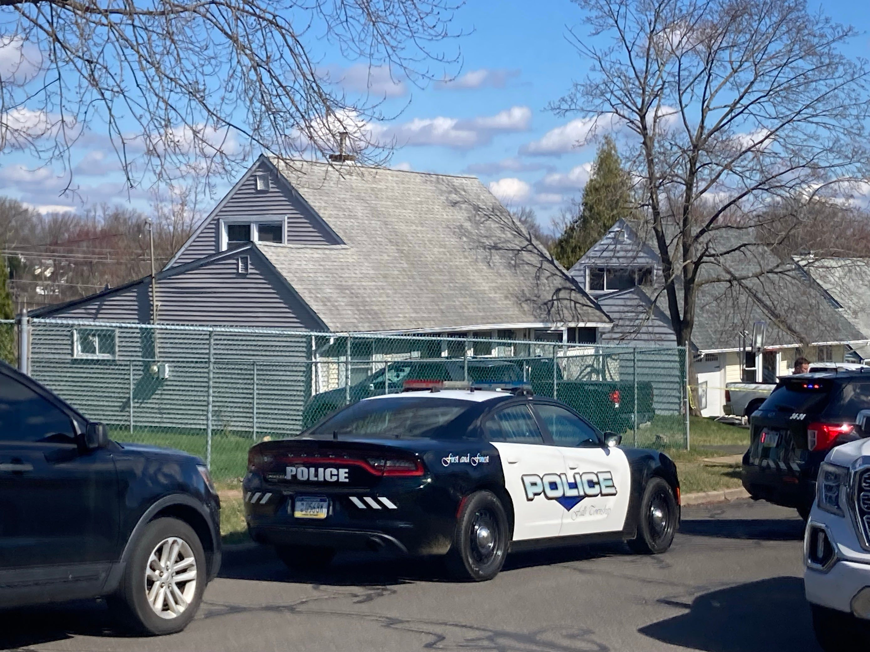 Police investigates after a fatal shooting in Falls Township on March 16.