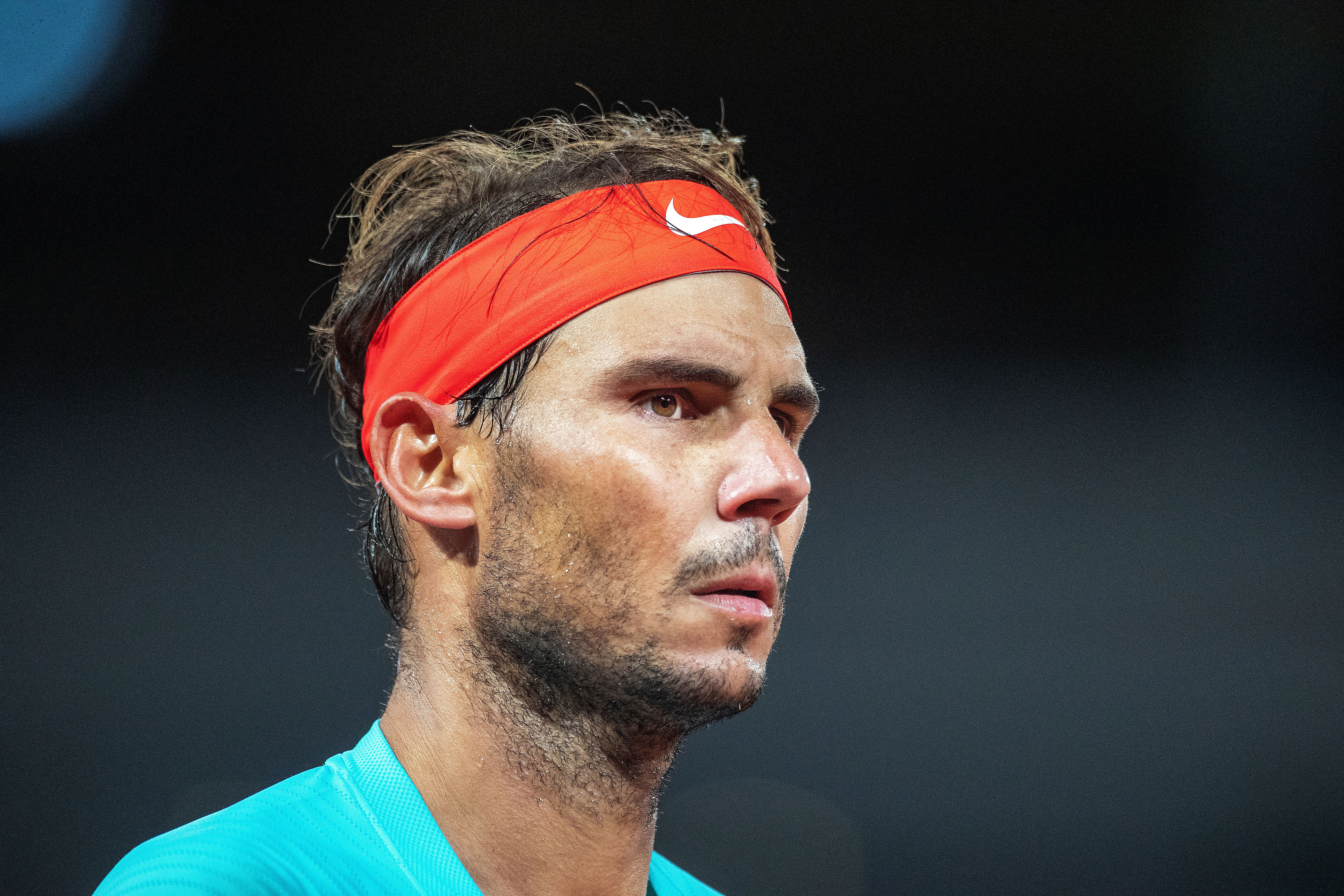 Rafael Nadal is seen during a match at the French Open in Paris on October 6. The Paris Masters tennis tournament is due to begin on November 2 with 20-time Grand Slam winner Nadal slated to take part.