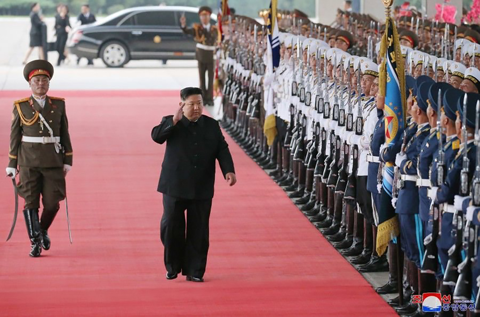  Kim Jong Un departs Pyongyang, North Korea, to visit Russia.