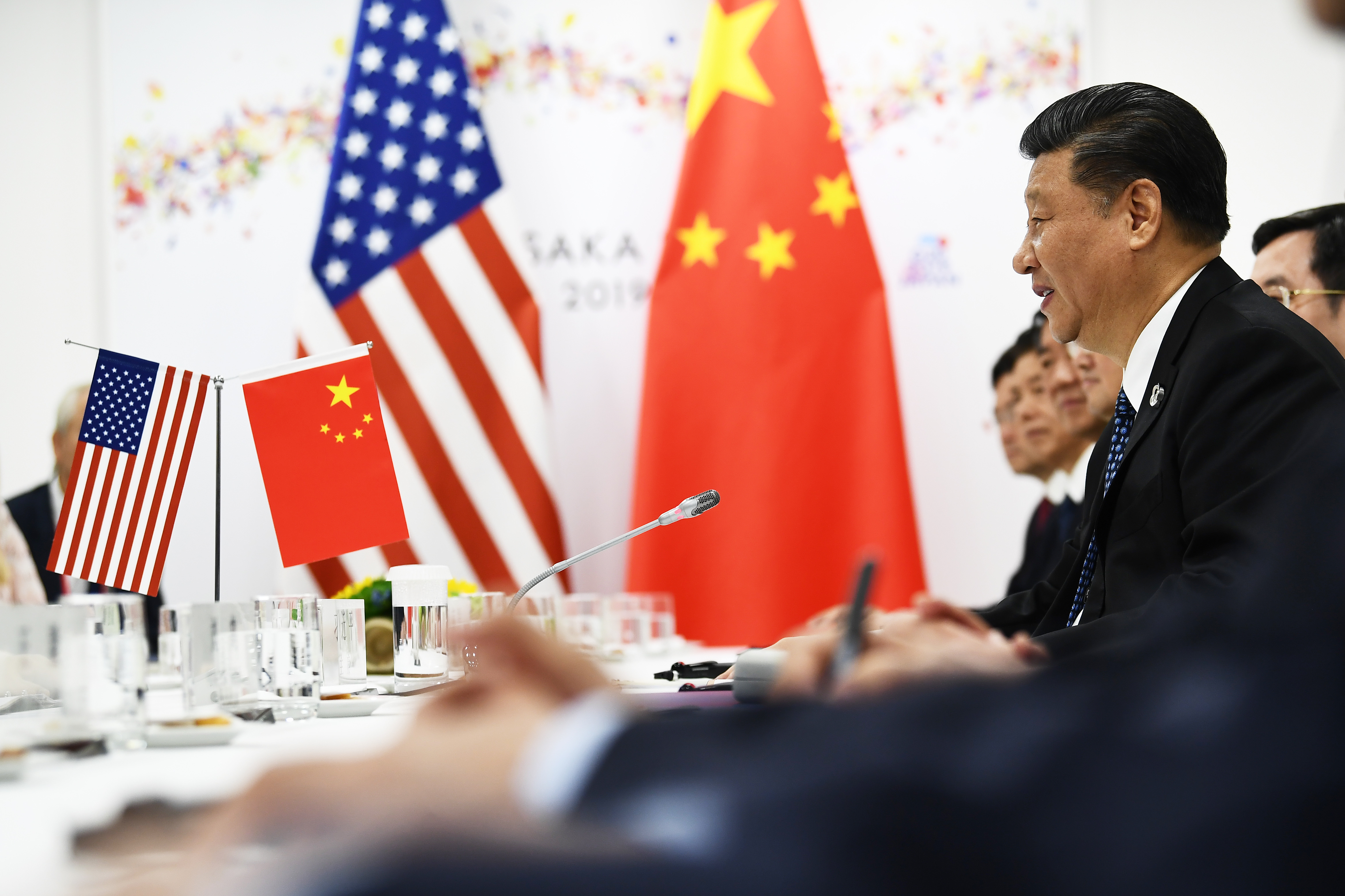 Chinese President Xi Jinping at his meeting with Donald Trump on the sidelines of the G20 Summit in Osaka on June 29.