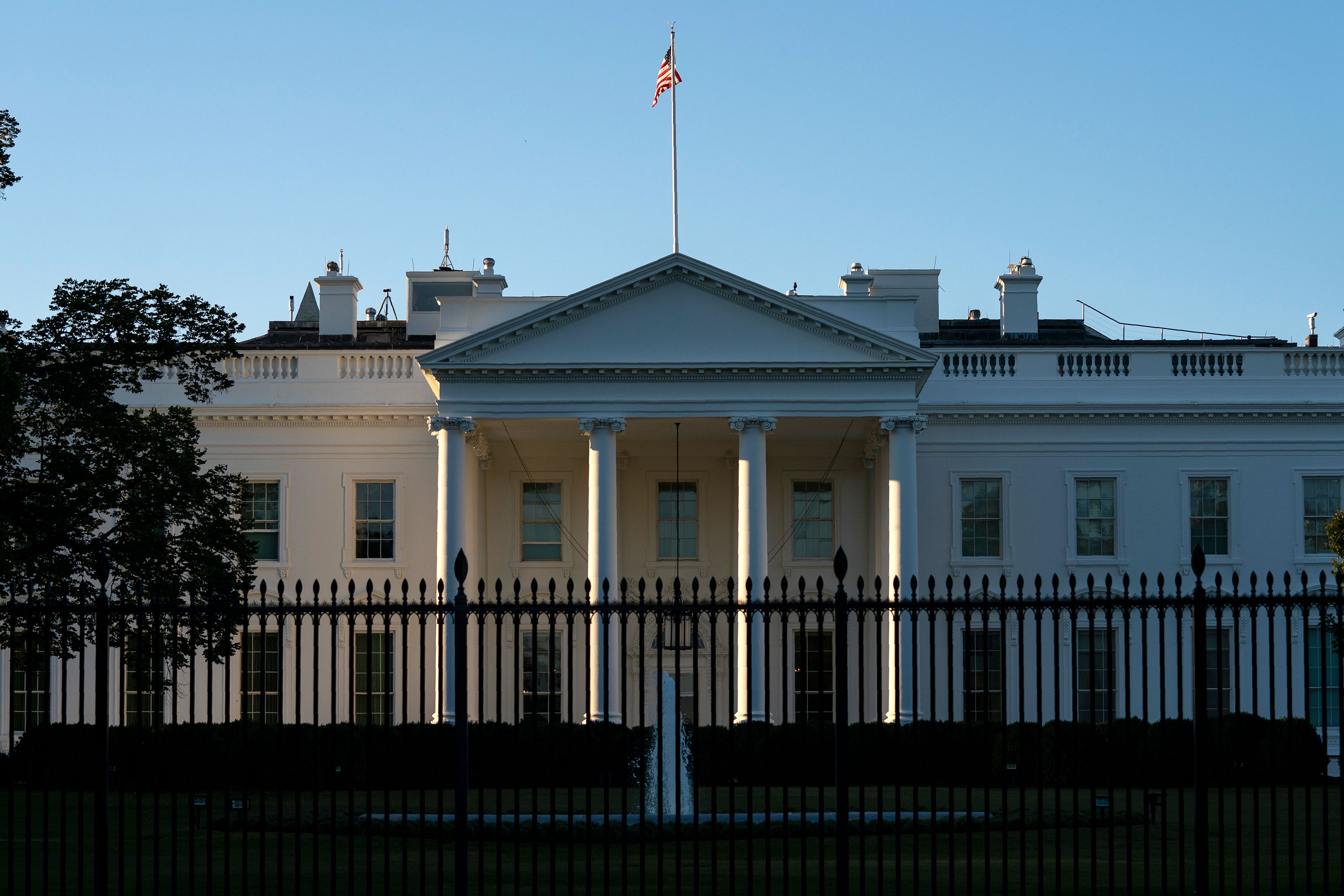 A view of the White House on October 5 in Washington, DC.