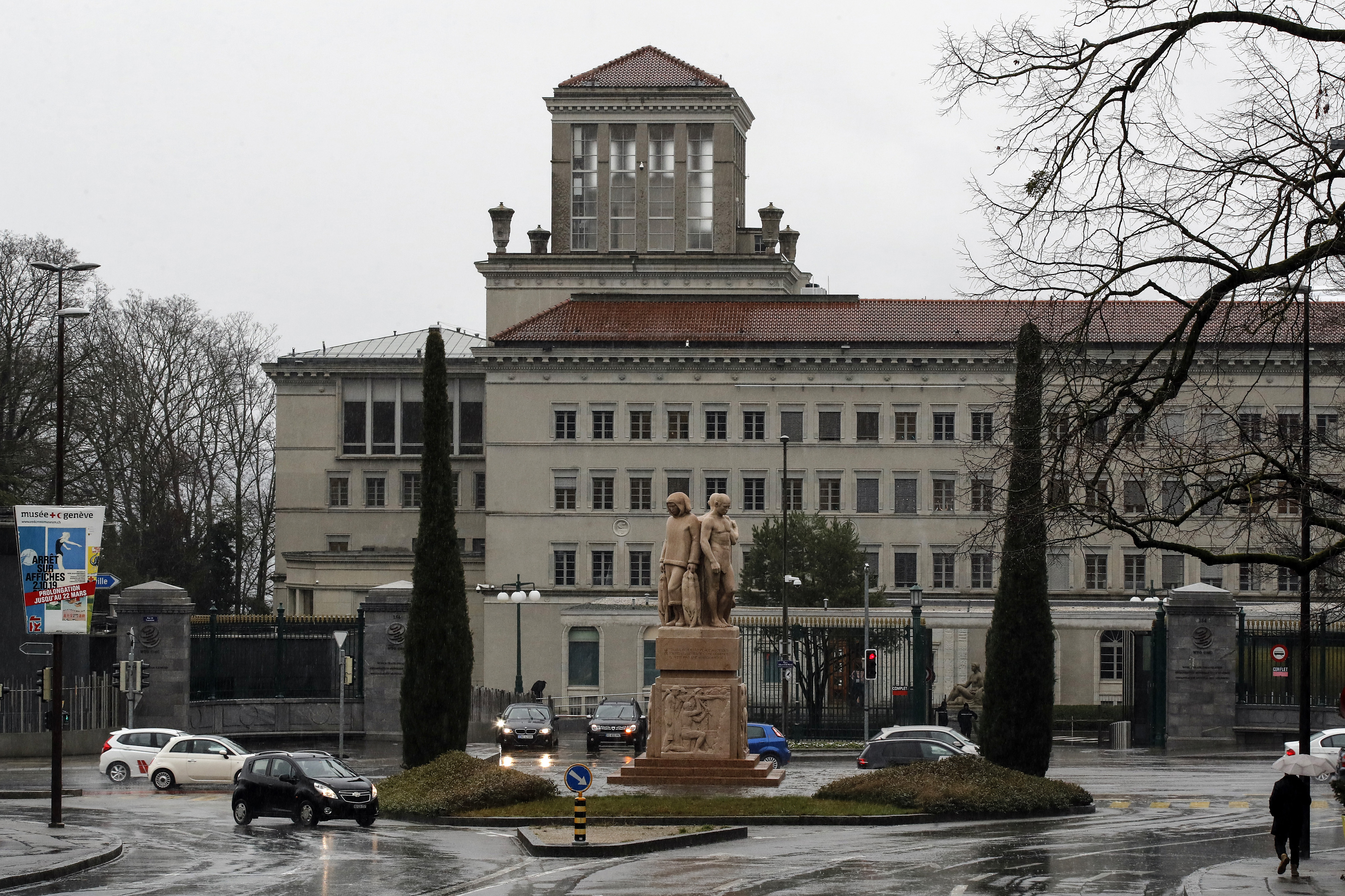 The World Trade Organization (WTO) headquarters is seen in Geneva, Switzerland, on Monday, March 2.