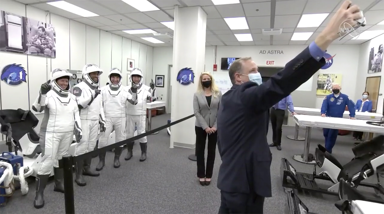 NASA Chief And SpaceX President Bid The Astronauts Farewell