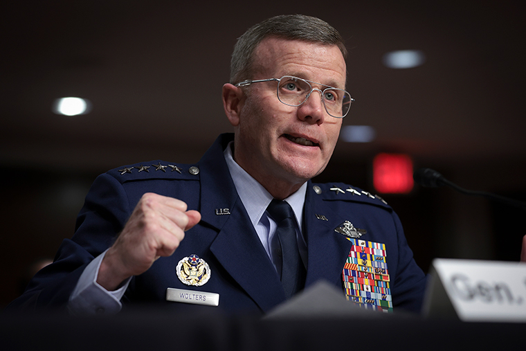 General Tod Wolters, U.S. European Command and NATO's Supreme Allied Commander Europe, testifies before the Senate Armed Services Committee on Tuesday, March 29, in Washington, DC. 