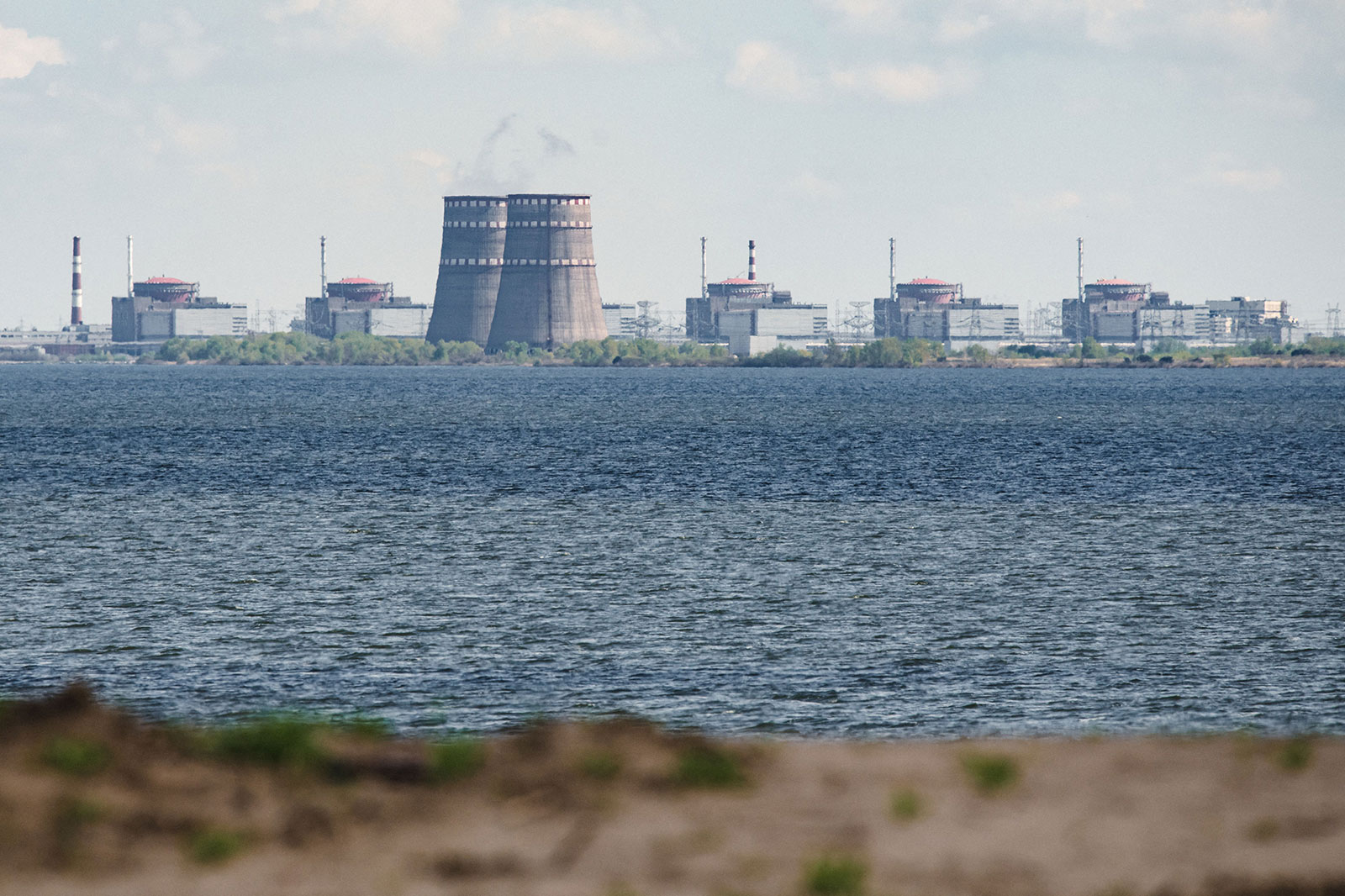 The Zaporizhzhia nuclear power plant.