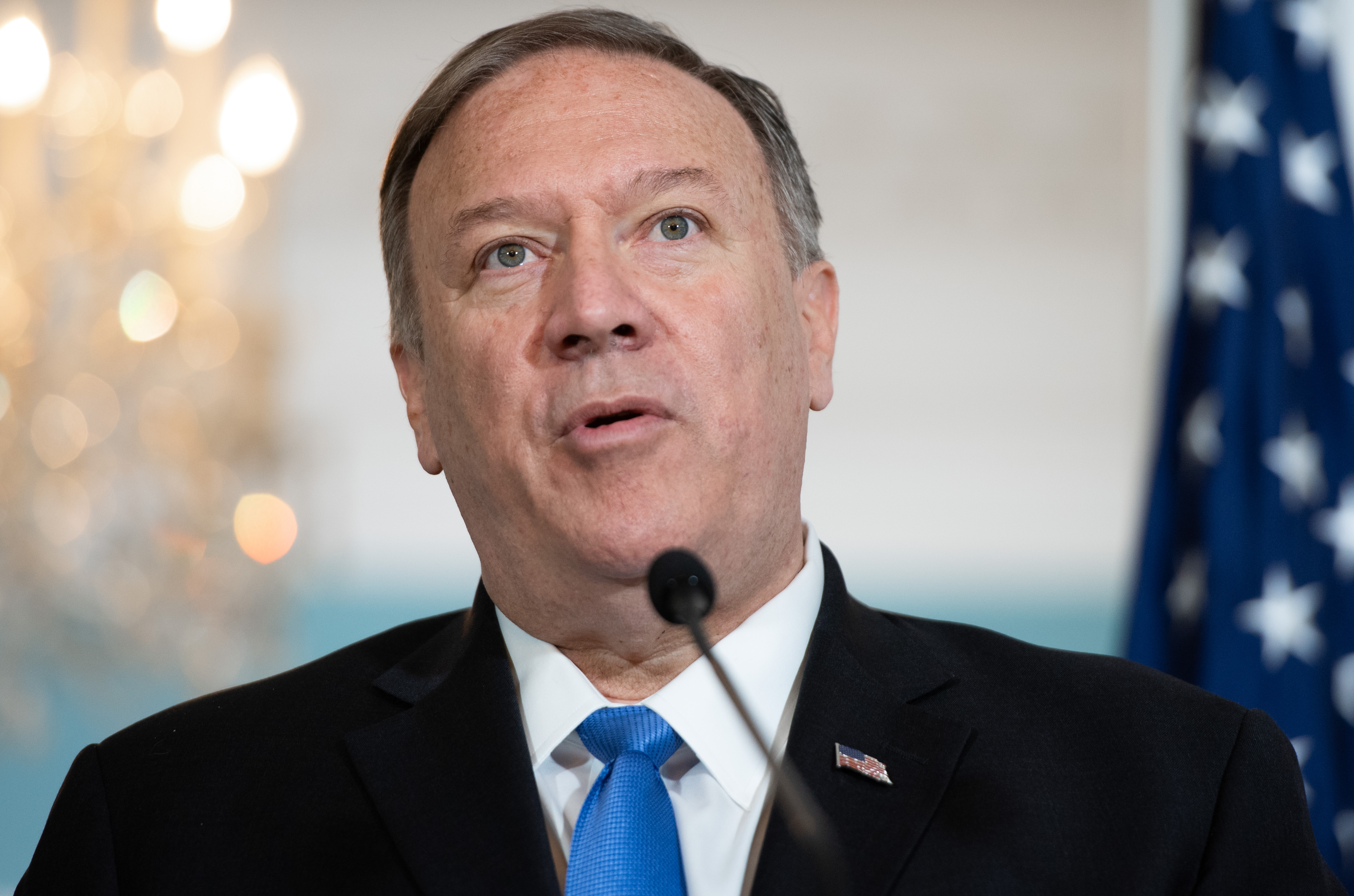 US Secretary of State Mike Pompeo in Washington, DC, October 9, 2019. 