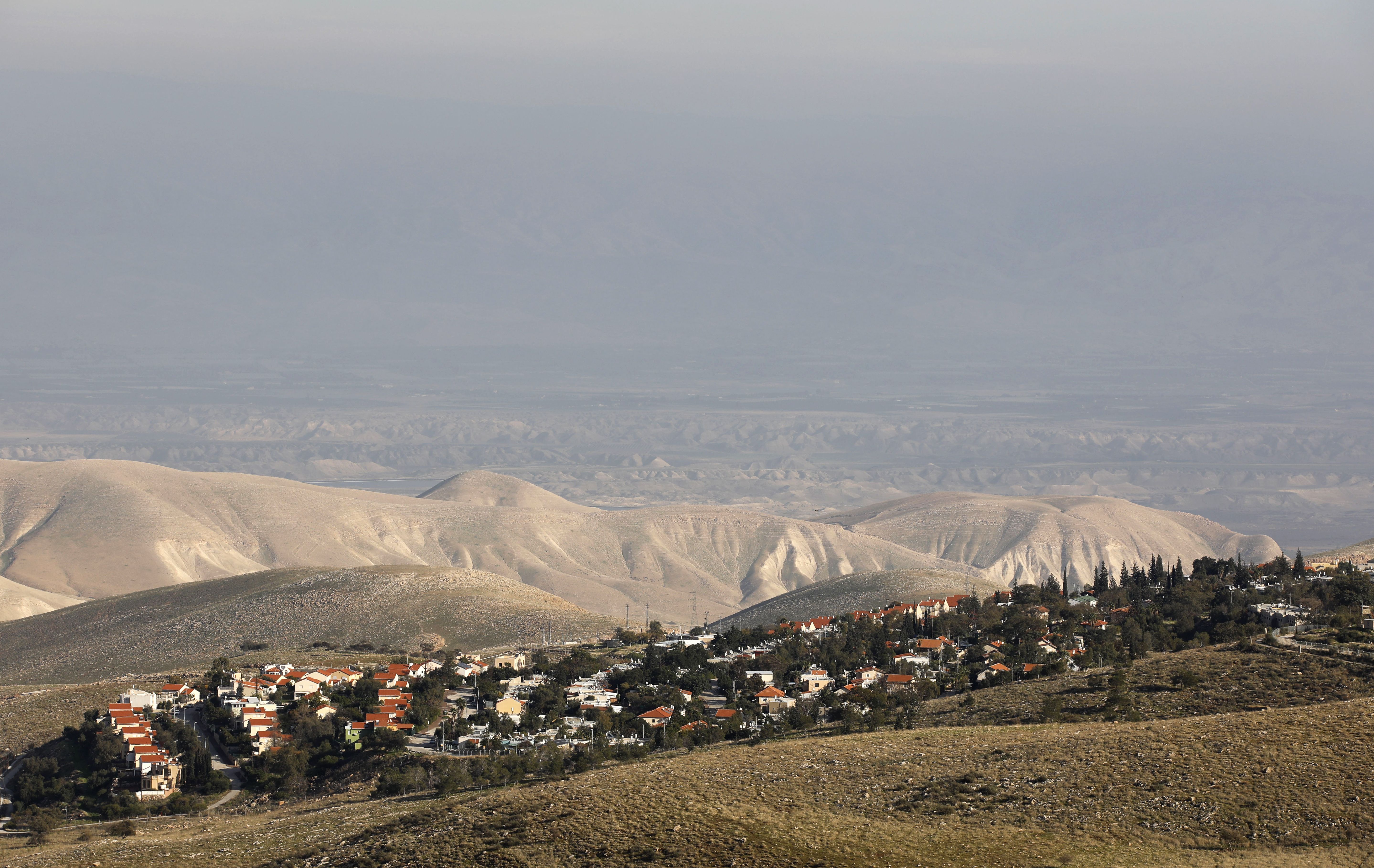 A general view of the Israeli settlement of Maale Efrayim in the Jordan Valley, in the occupied West Bank, on Monday.
