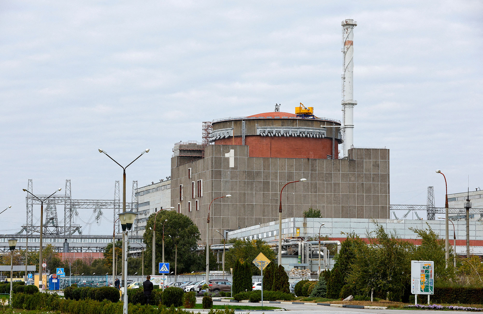 The Zaporizhzhia Nuclear Power Plant on October 14.