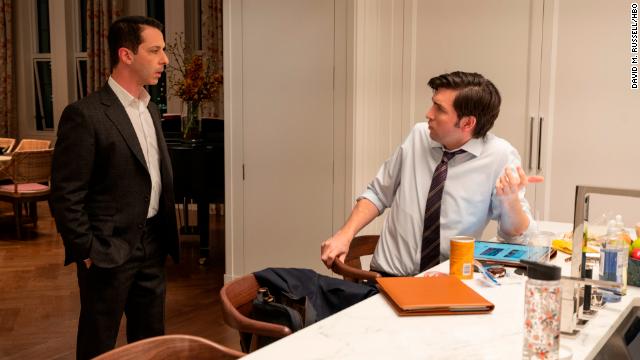 Kendall (Jeremy Strong) and Greg (Nicholas Braun) from HBO's "Succession." 