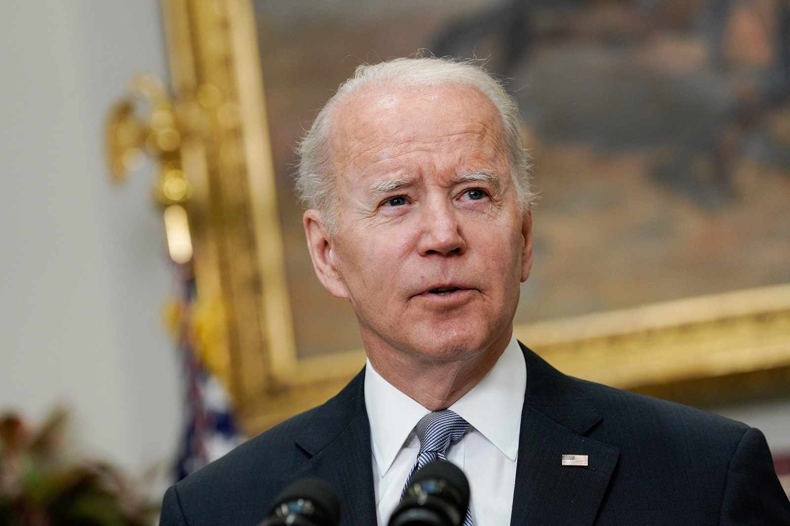 Joe Biden speaks in Washington, D.C., on Thursday April 21, 2022. 