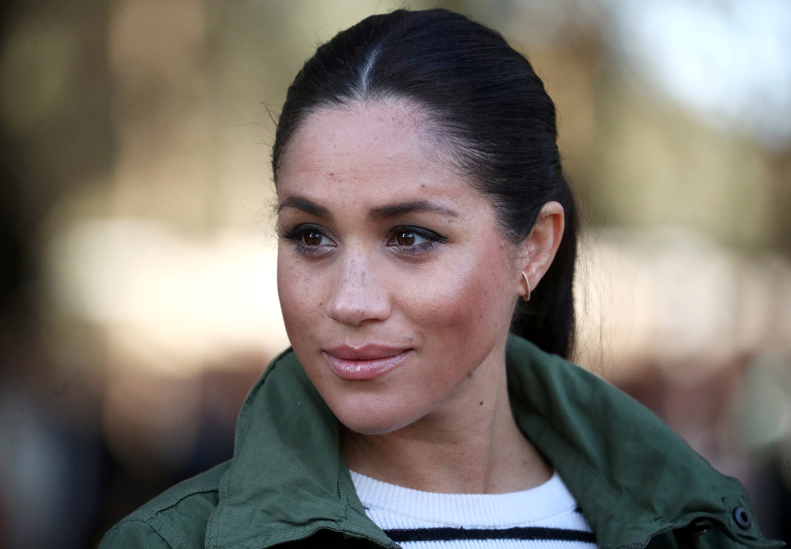 Meghan, Duchess of Sussex visits the Moroccan Royal Federation of Equitation Sports on February 25, 2019 in Rabat, Morocco. 