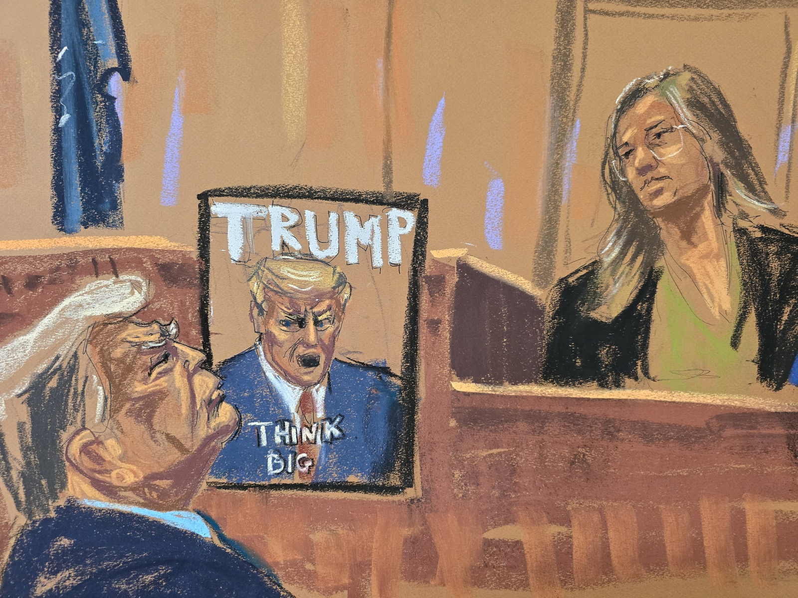 Tracey Menziez, the senior VP of production and creative operations for Harper Collins, testified in the Trump hush money criminal trial on May 9.