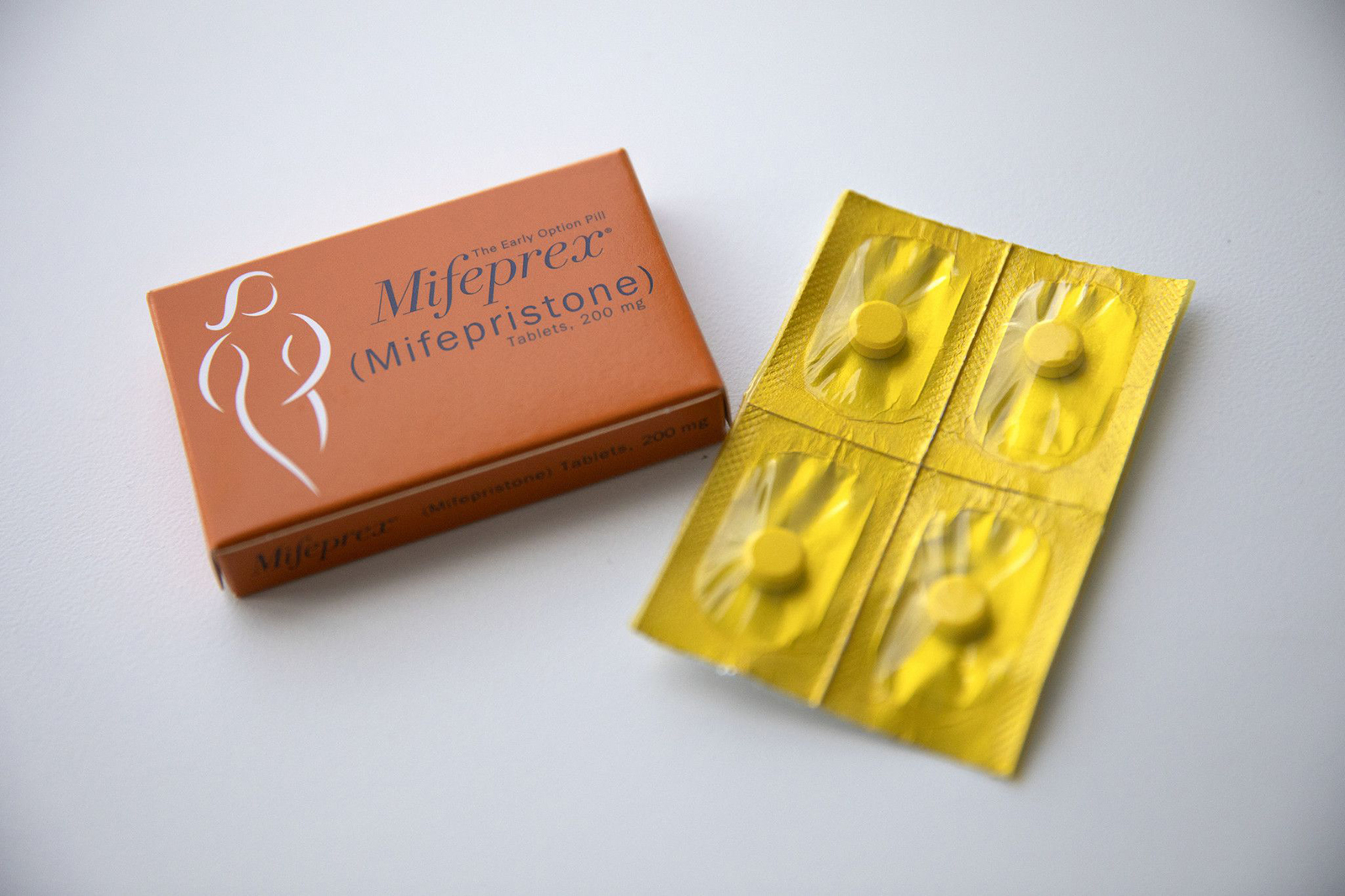 In this 2018 photo, mifepristone and misoprostol pills are provided at a Carafem clinic for medication abortions in Skokie, Illinois. 
