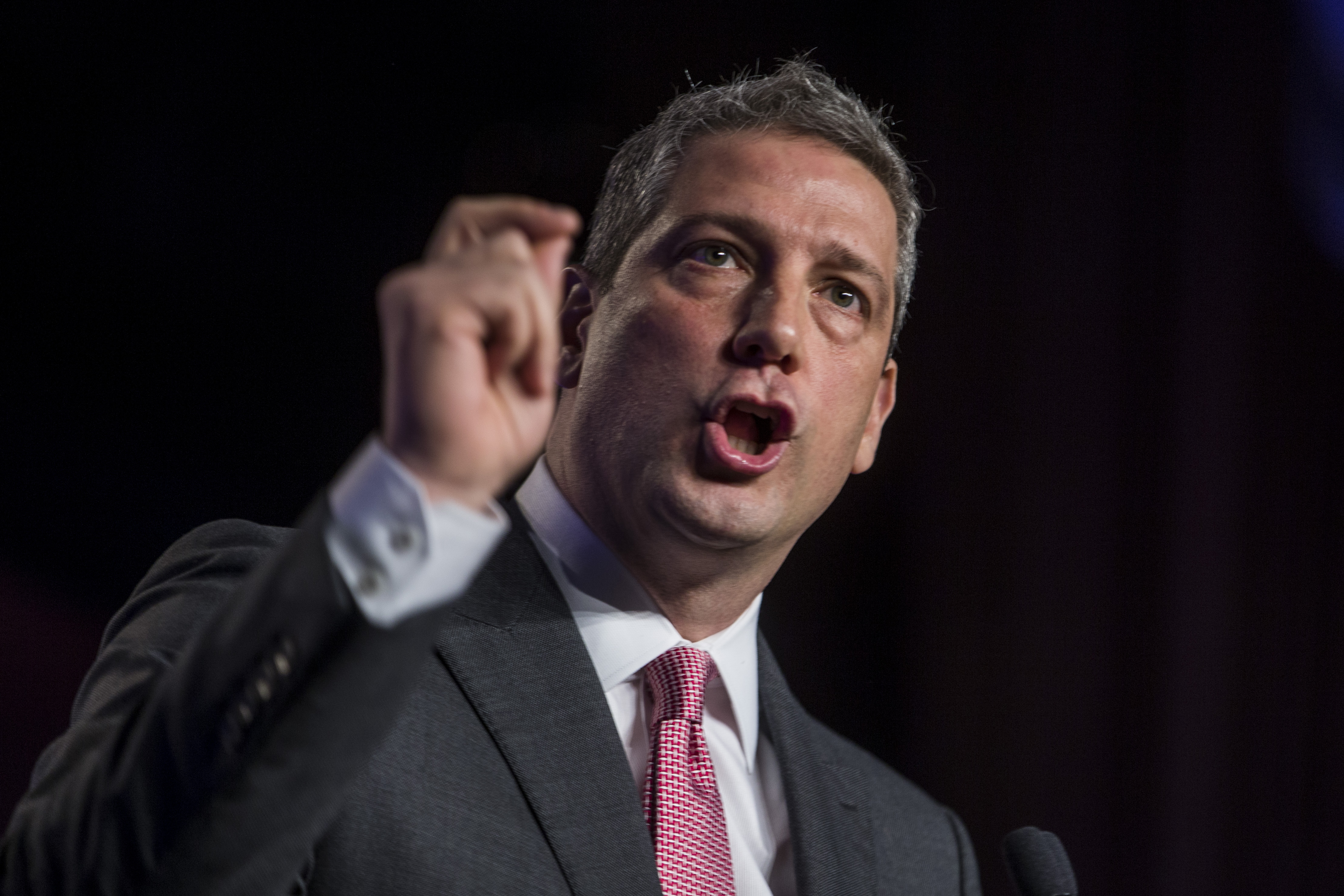 Rep. Tim Ryan (D-OH) speaks during the North American Building Trades Unions Conference at the Washington Hilton on April 10, 2019 in Washington, DC. 