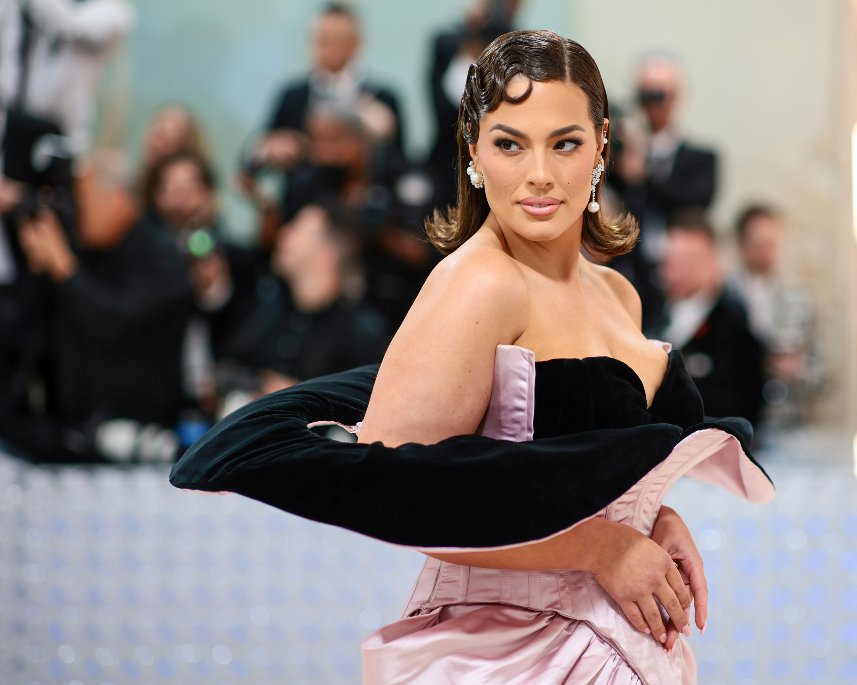 Ashley Graham attends The 2023 Met Gala Celebrating "Karl Lagerfeld: A Line Of Beauty" at The Metropolitan Museum of Art on May 1, in New York City.
