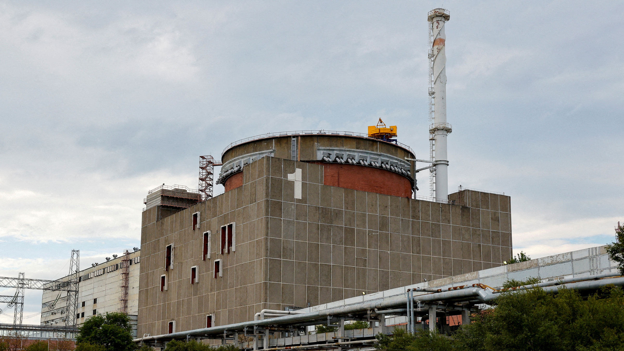 The Zaporizhzhia Nuclear Power Plant, as seen on September 1.