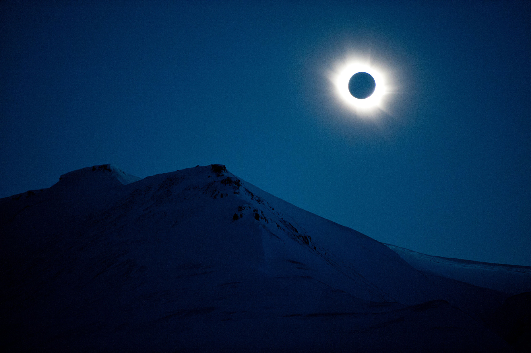 A total solar eclipse can be seen in Svalbard, Norway, on March 20, 2015.