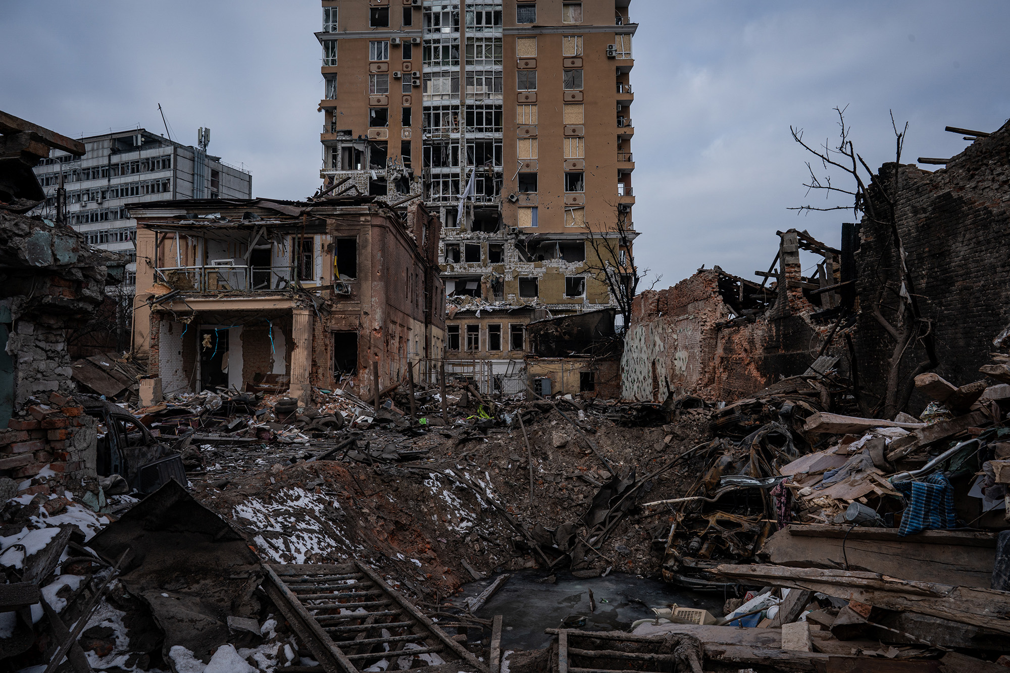 Kharkiv Was Struck 65 Times On Monday And 600 Residence Buildings Have 