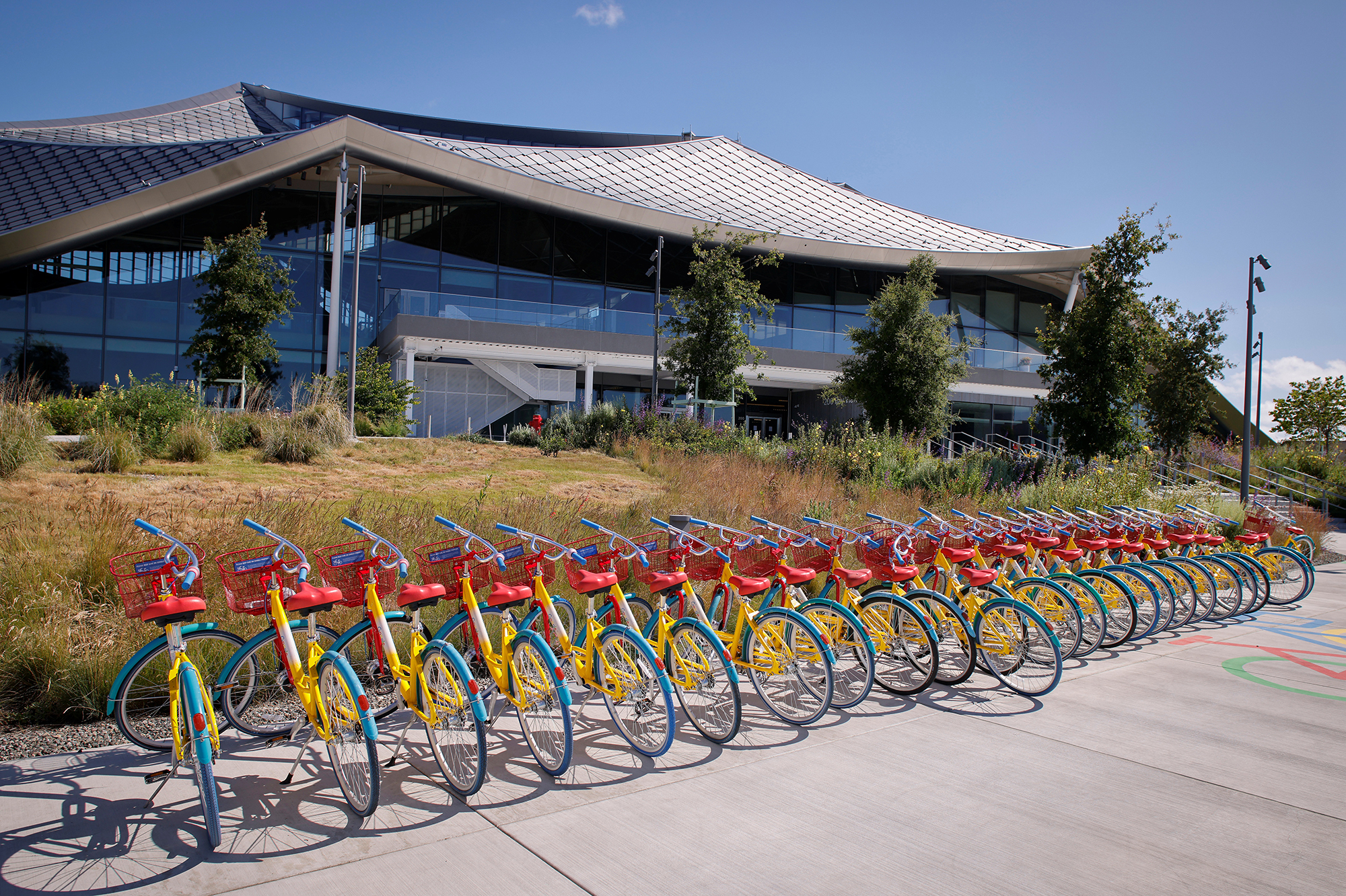 Google's new Bay View Campus in Mountain View, California, in May 2022. 