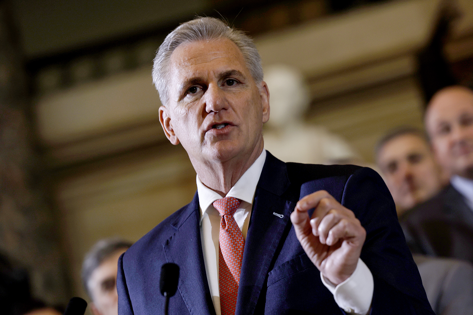 U.S. Speaker of the House Kevin McCarthy at the U.S. Capitol building on March 10.