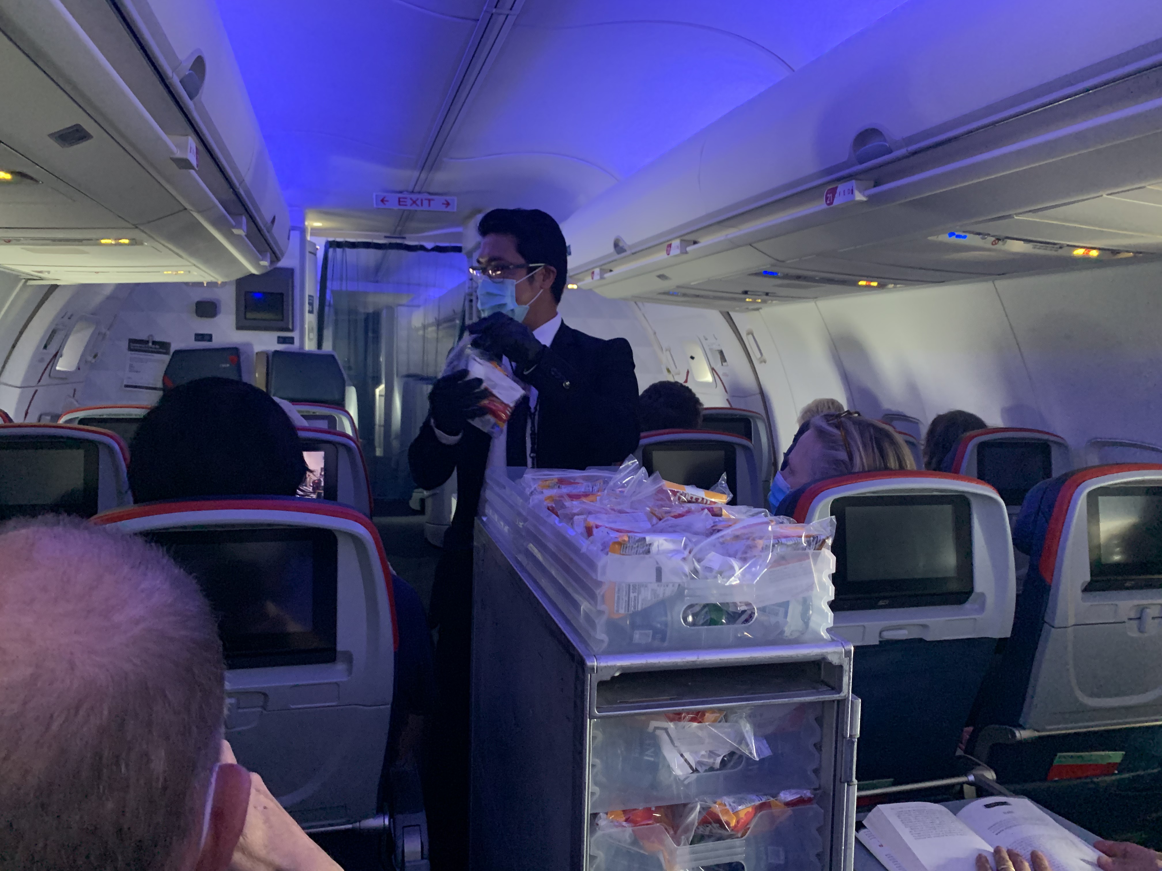 A photo CNN Travel's Brekke Fletcher took during a Delta flight from New York JFK to San Francisco International on June 27.