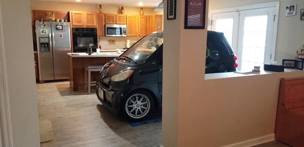 104 He parked his car in living room to protect it from Hurricane