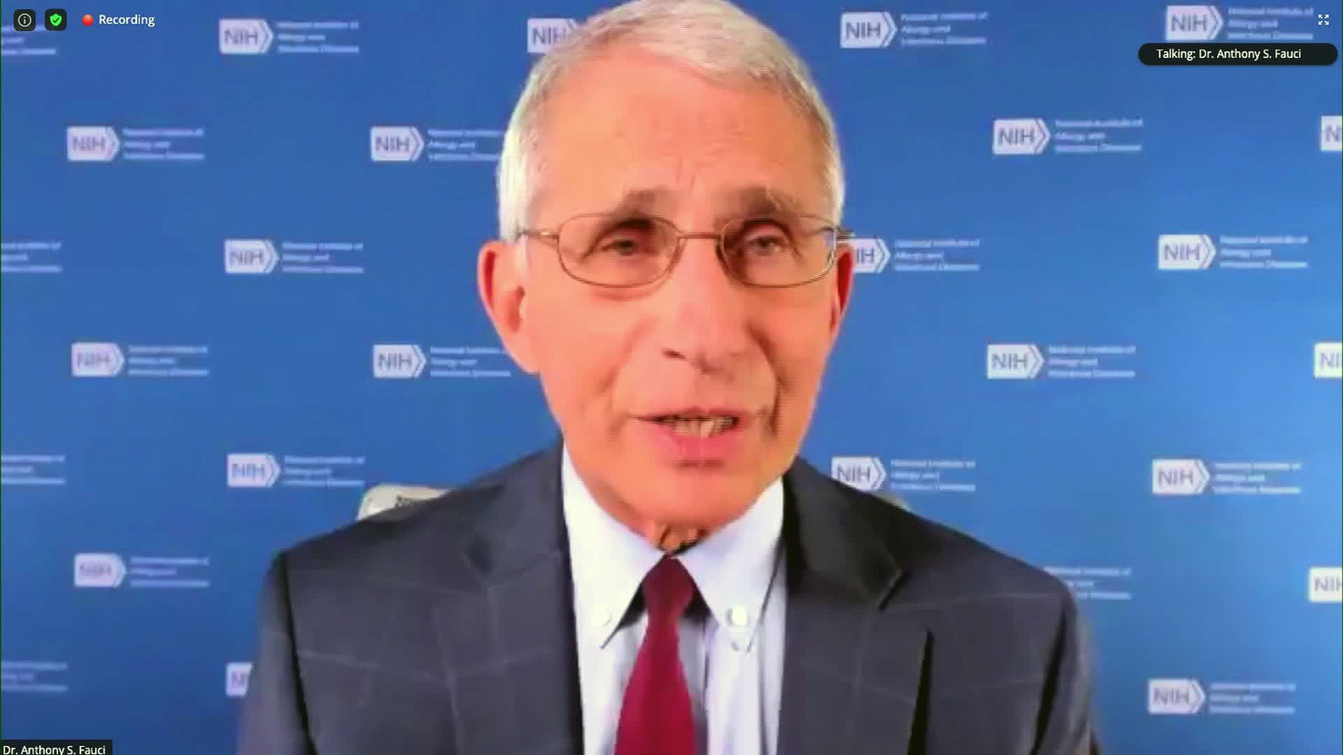 Dr. Anthony Fauci speaks Tuesday during an event organized by Research! America.