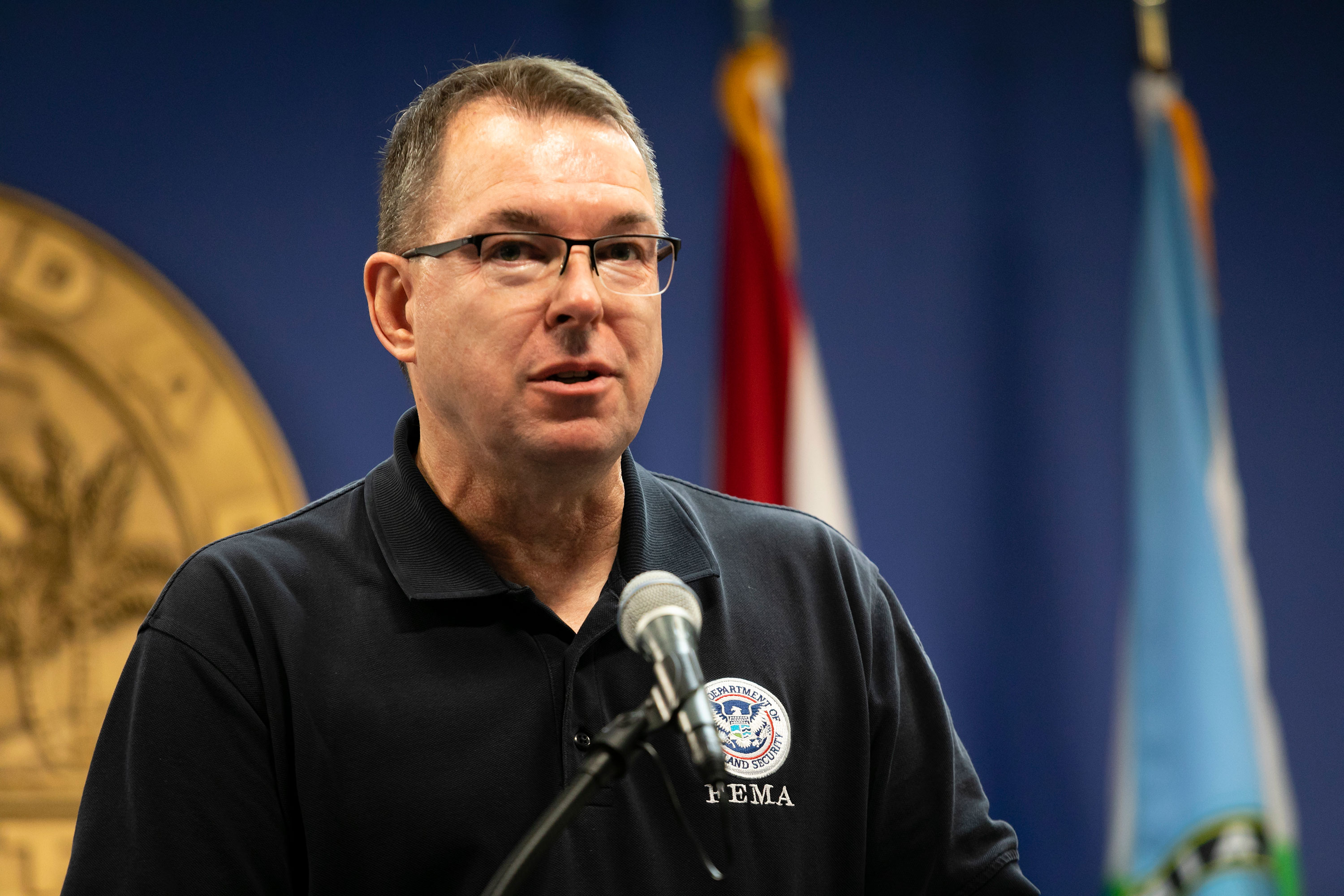 FEMA Administrator Pete Gaynor speaks on June 8.